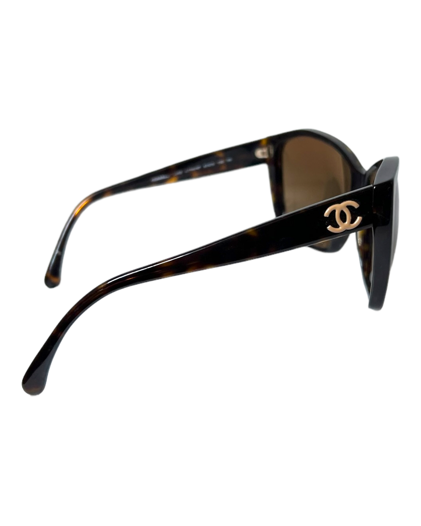 Vintage Chanel Tourtise Shell Butterfly Sunglasses