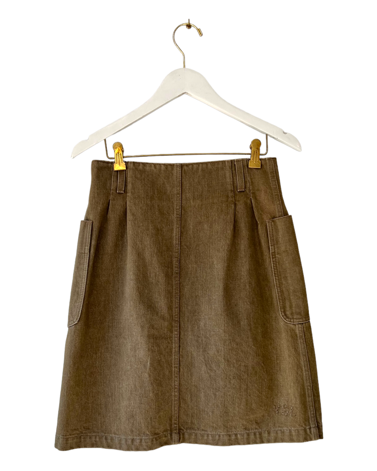 Vintage 2006 Yves Saint Laurent Rive Gauche Safari Skirt