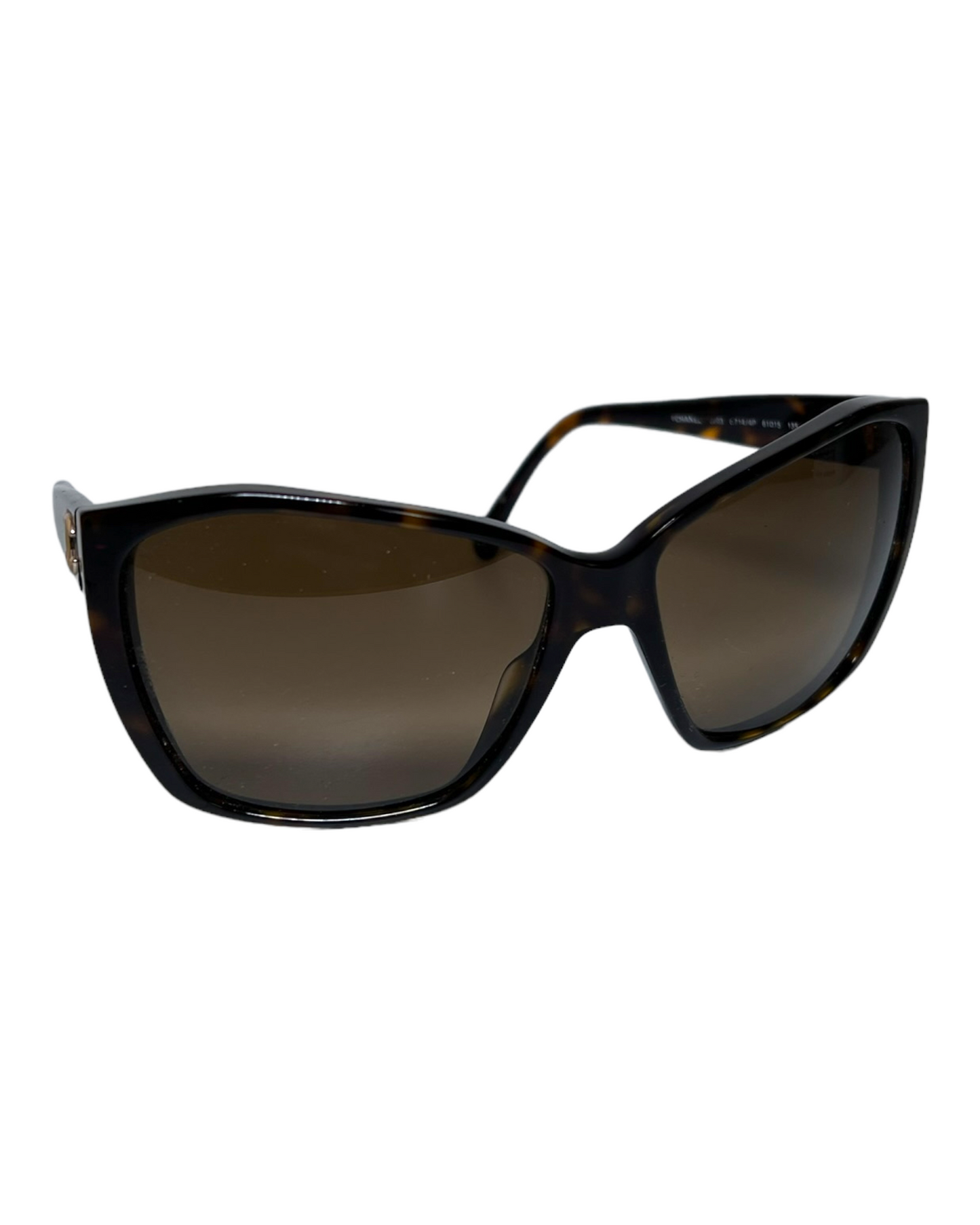 Vintage Chanel Tourtise Shell Butterfly Sunglasses