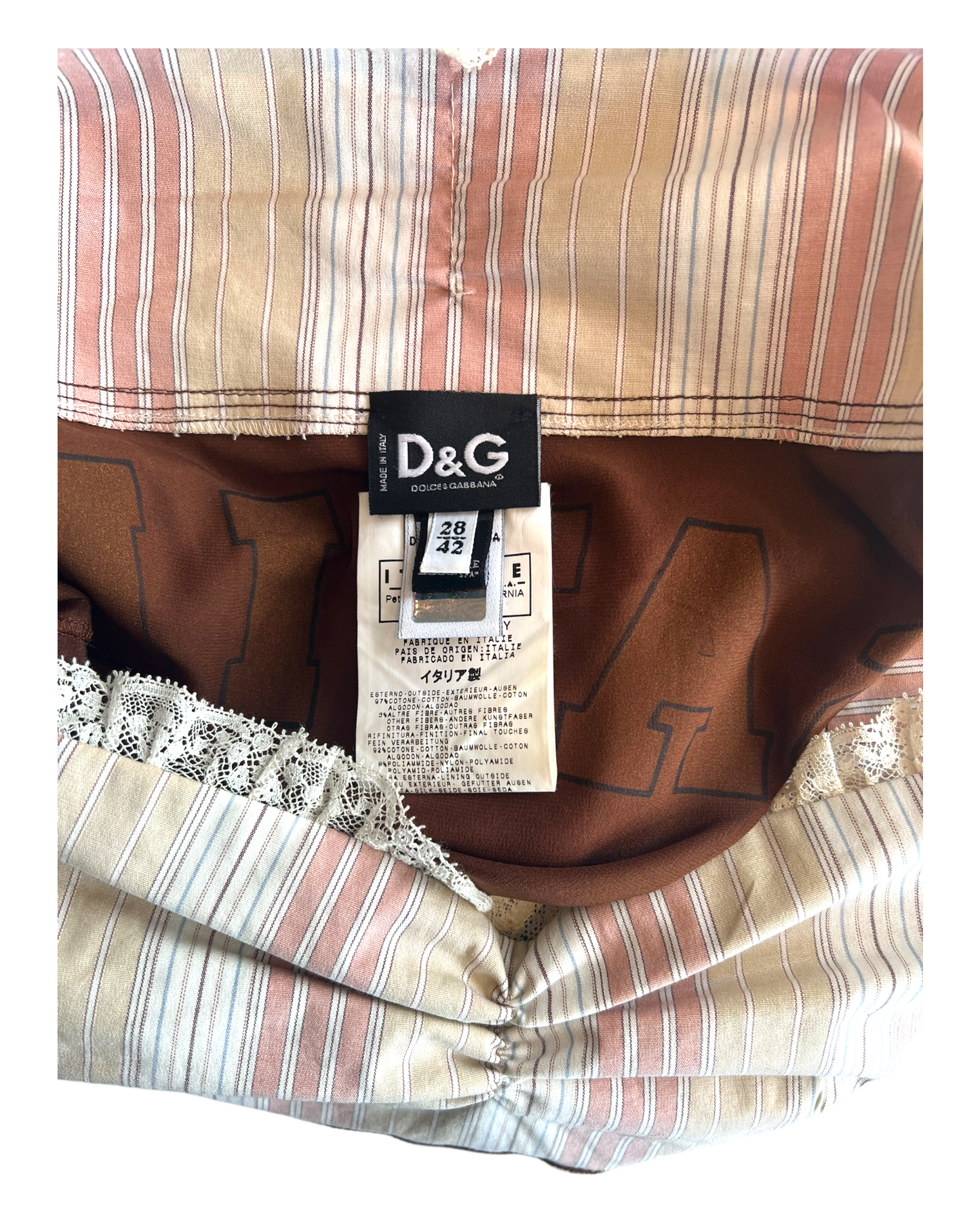 RARE Vintage 2000 D&G Bustier Top
