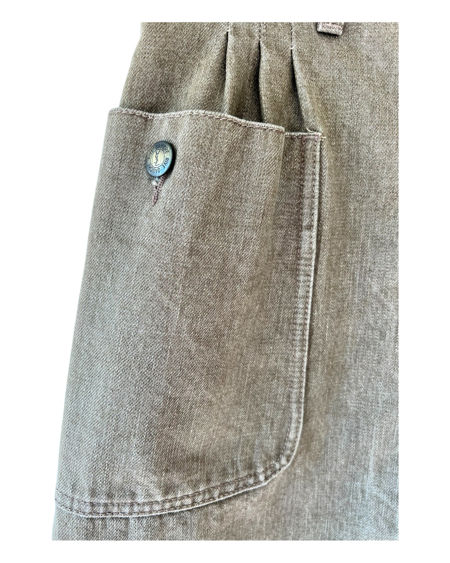 Vintage 2006 Yves Saint Laurent Rive Gauche Safari Skirt