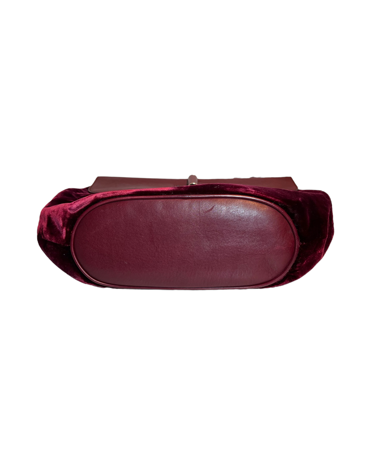 Vintage Giorgio Armani Velvet and Leather Bag