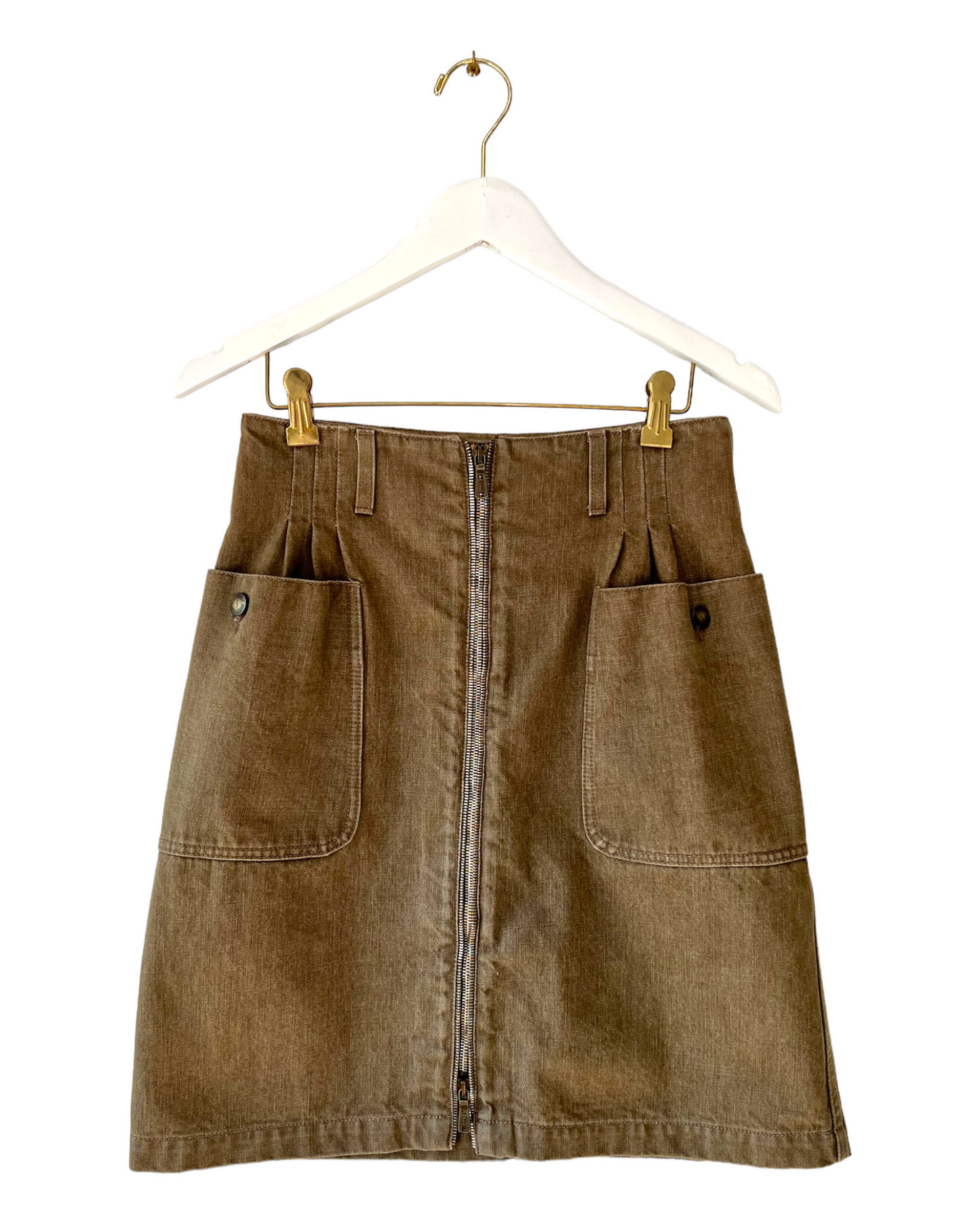 Vintage 2006 Yves Saint Laurent Rive Gauche Safari Skirt