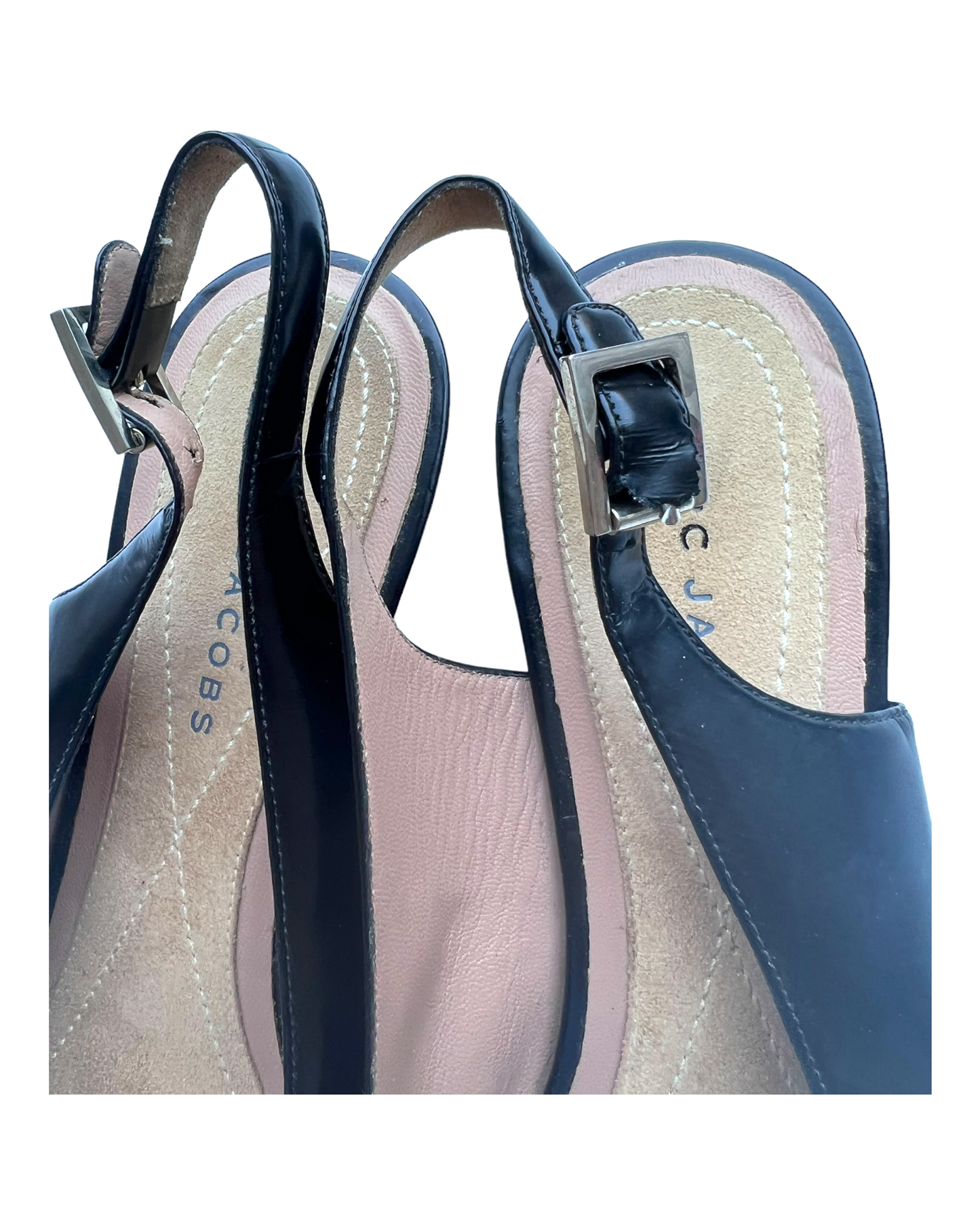 Vintage Marc Jacobs Patent Leather Slingback Flats