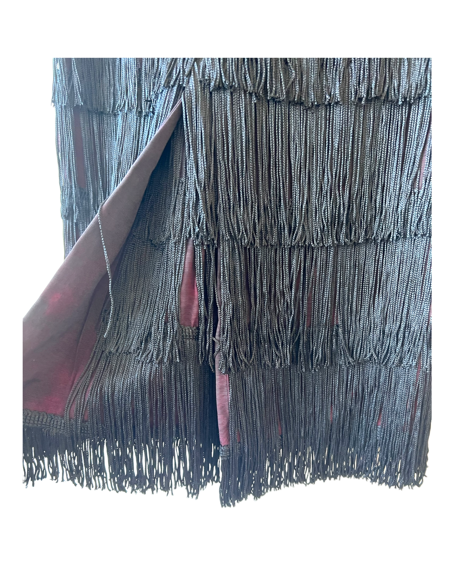 Vintage OMO Norma Kamali Fringe Skirt