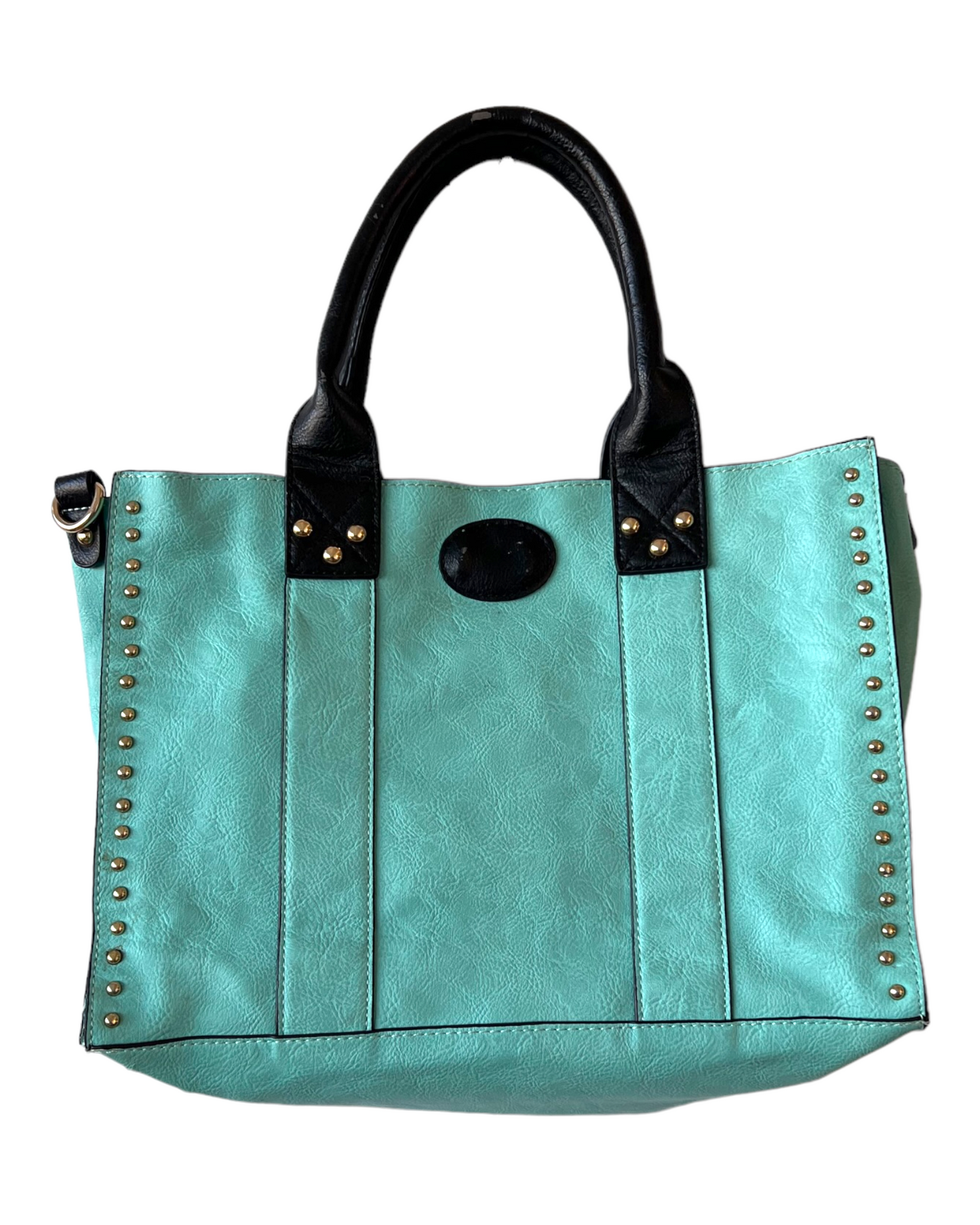 Vintage 2000 Studded Leather Hobo Bag