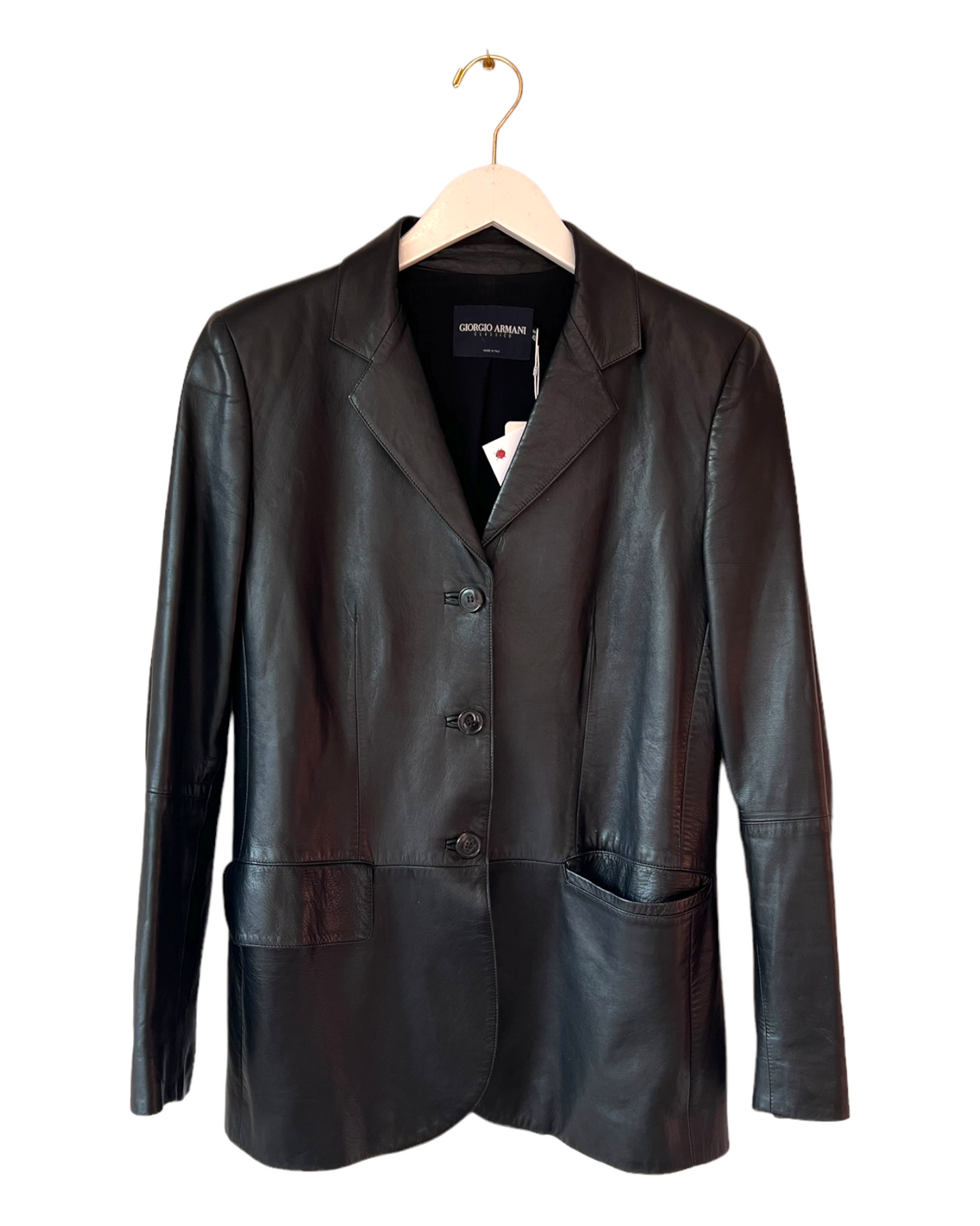 Vintage Giorgio Armani Leather Blazer