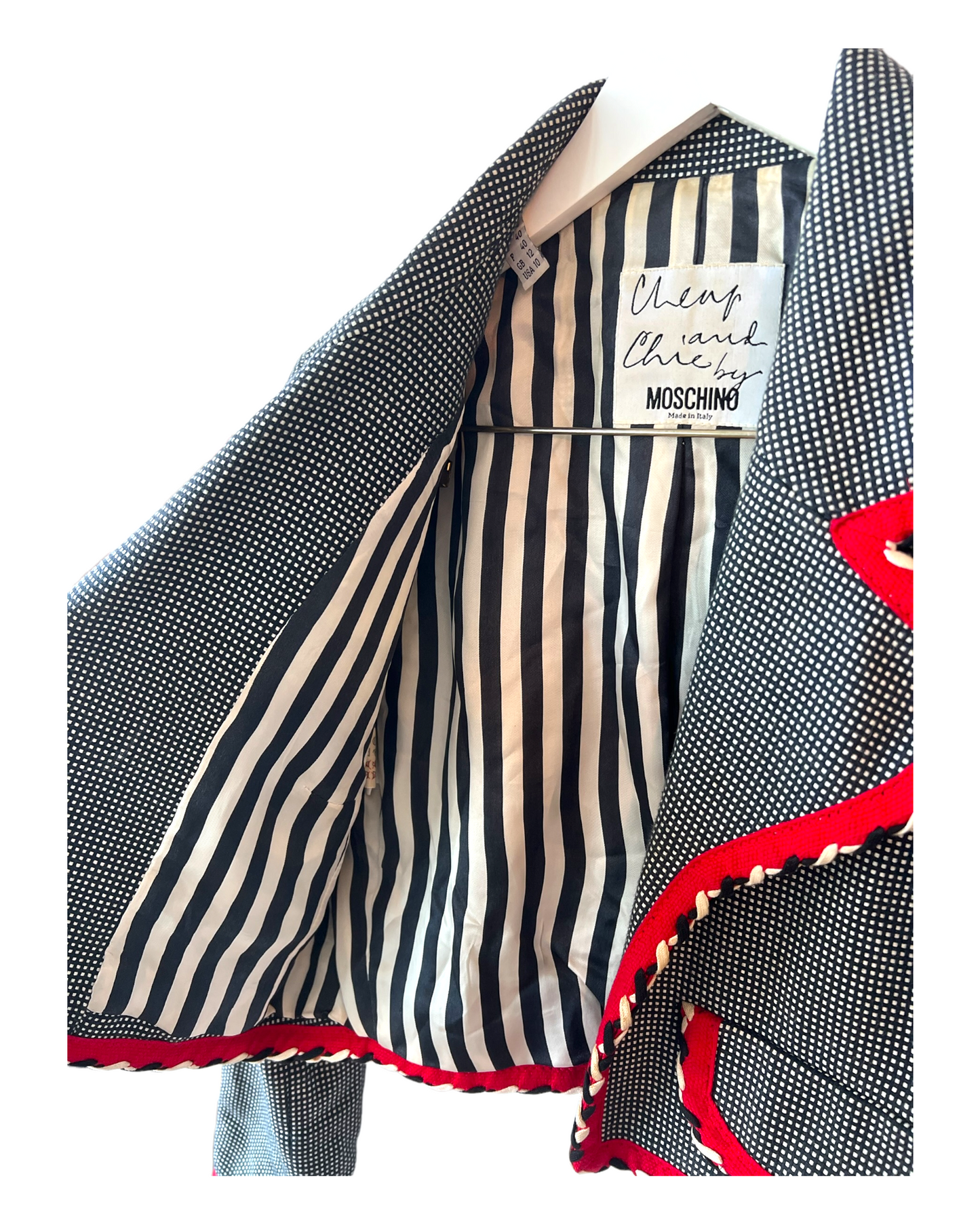 Vintage 1990's Moschino Cropped Blazer