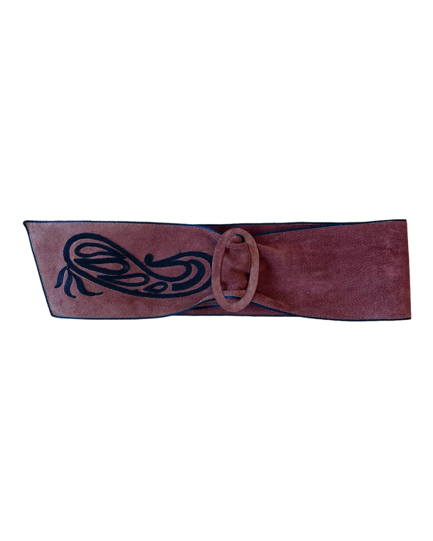 Vintage 1970's Wide Suede Belt