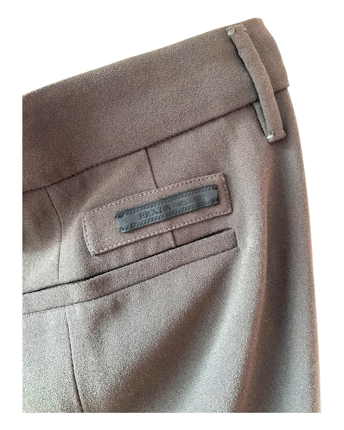 Pre-Loved Prada Olive Green Tapered Trousers