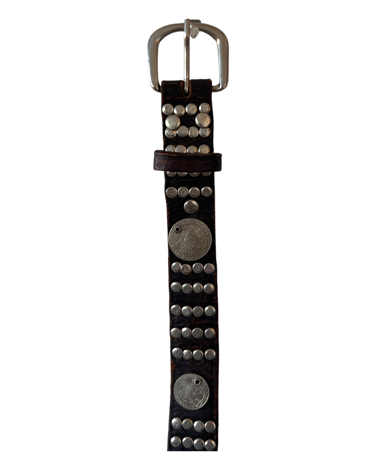 Vintage 1980's Studded Coin Belt