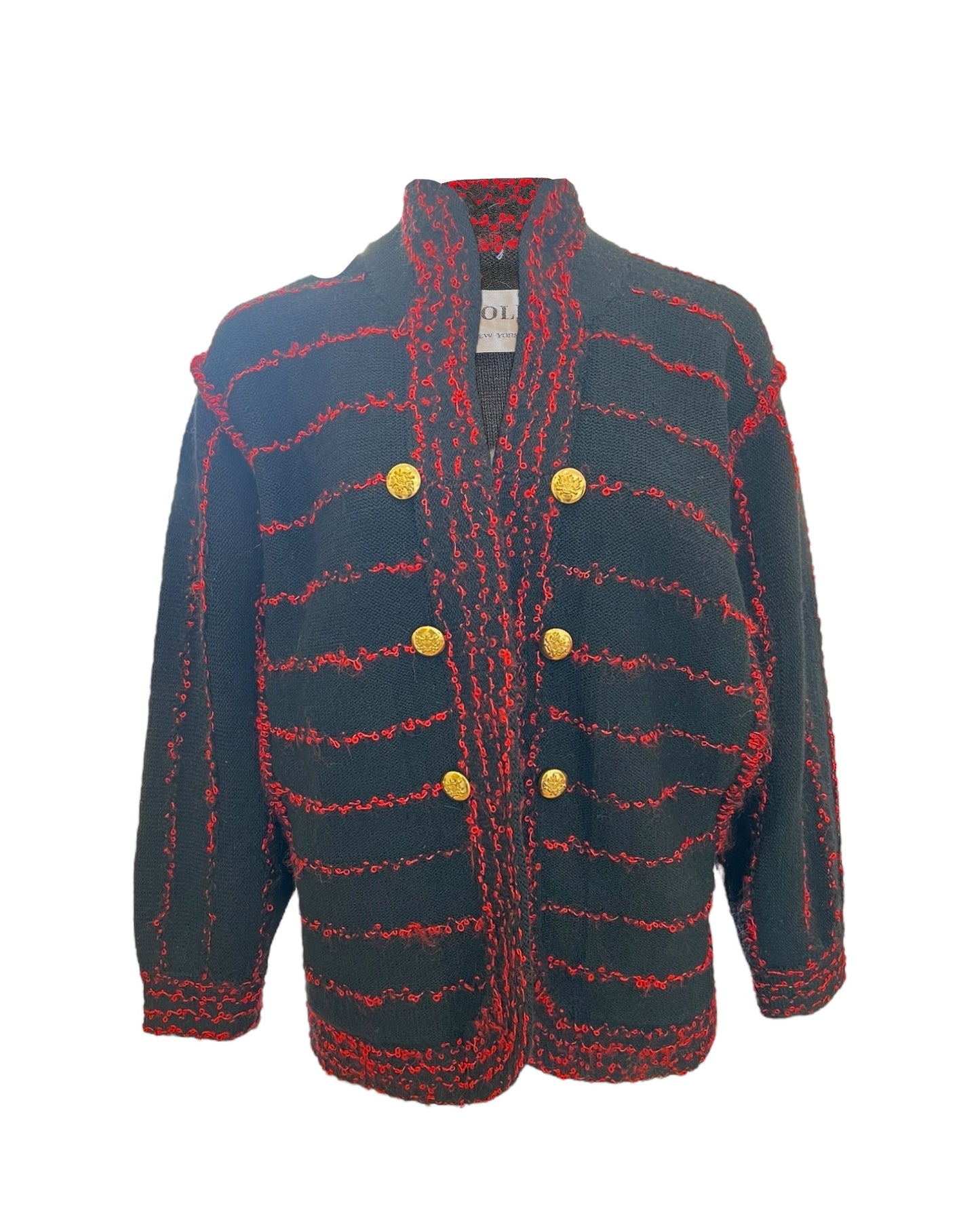 Vintage Adolfo Wool Evening Jacket