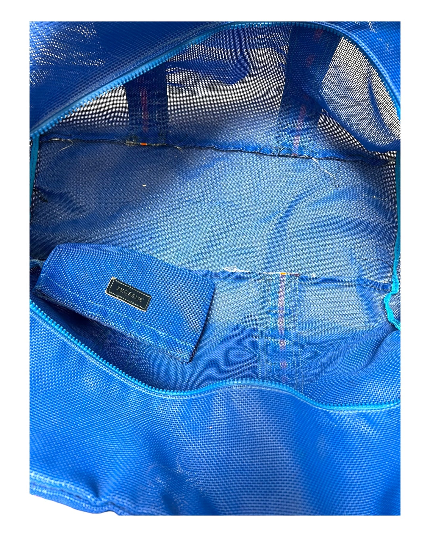 Vintage Missoni Blue Mesh Duffle Bag