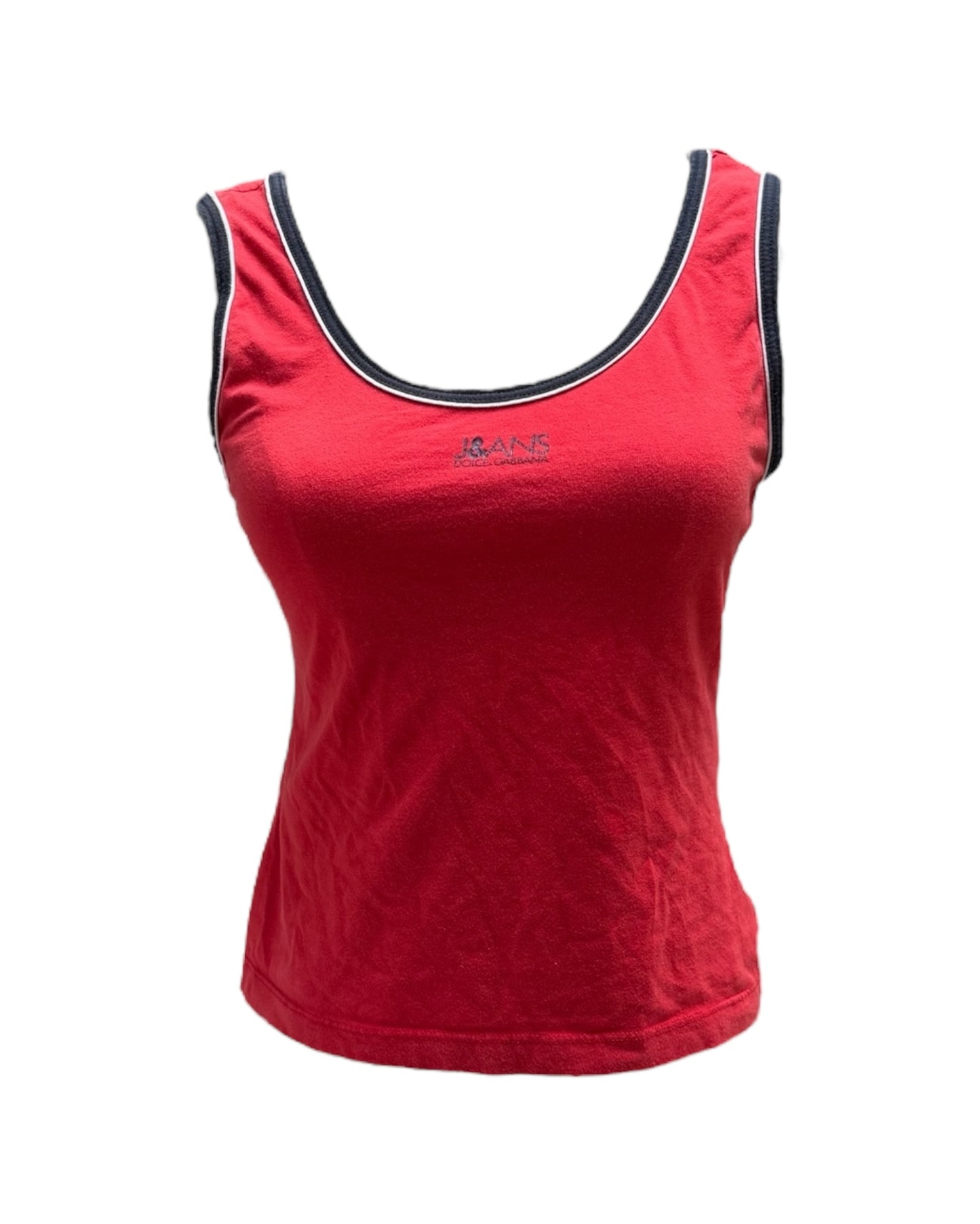 Vintage Dolce & Gabbana J&ANS Red Tank Top