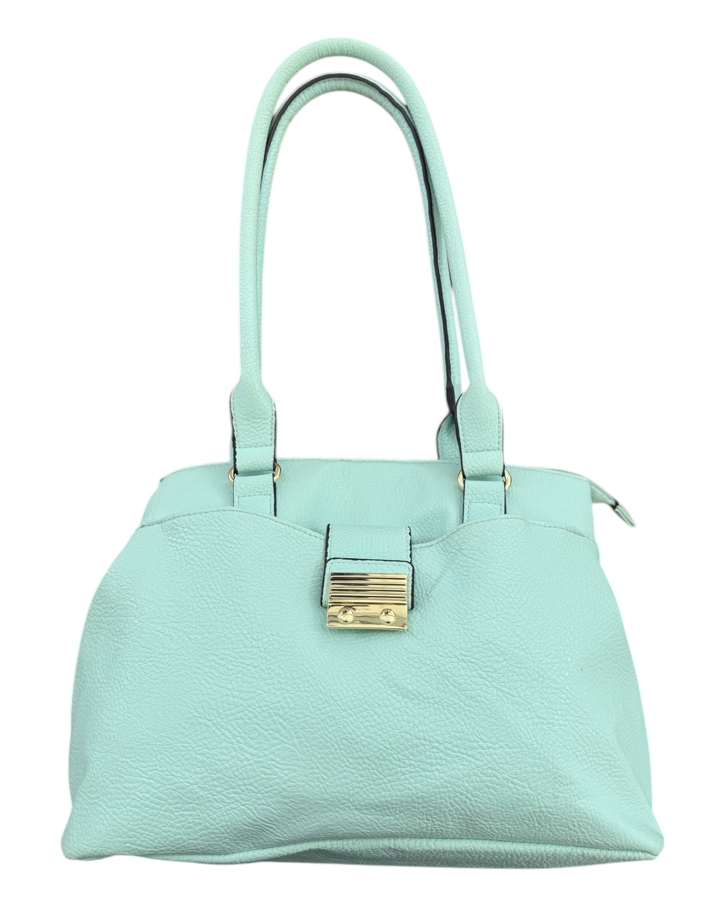 Vintage Turquoise Leather Shoulder Bag