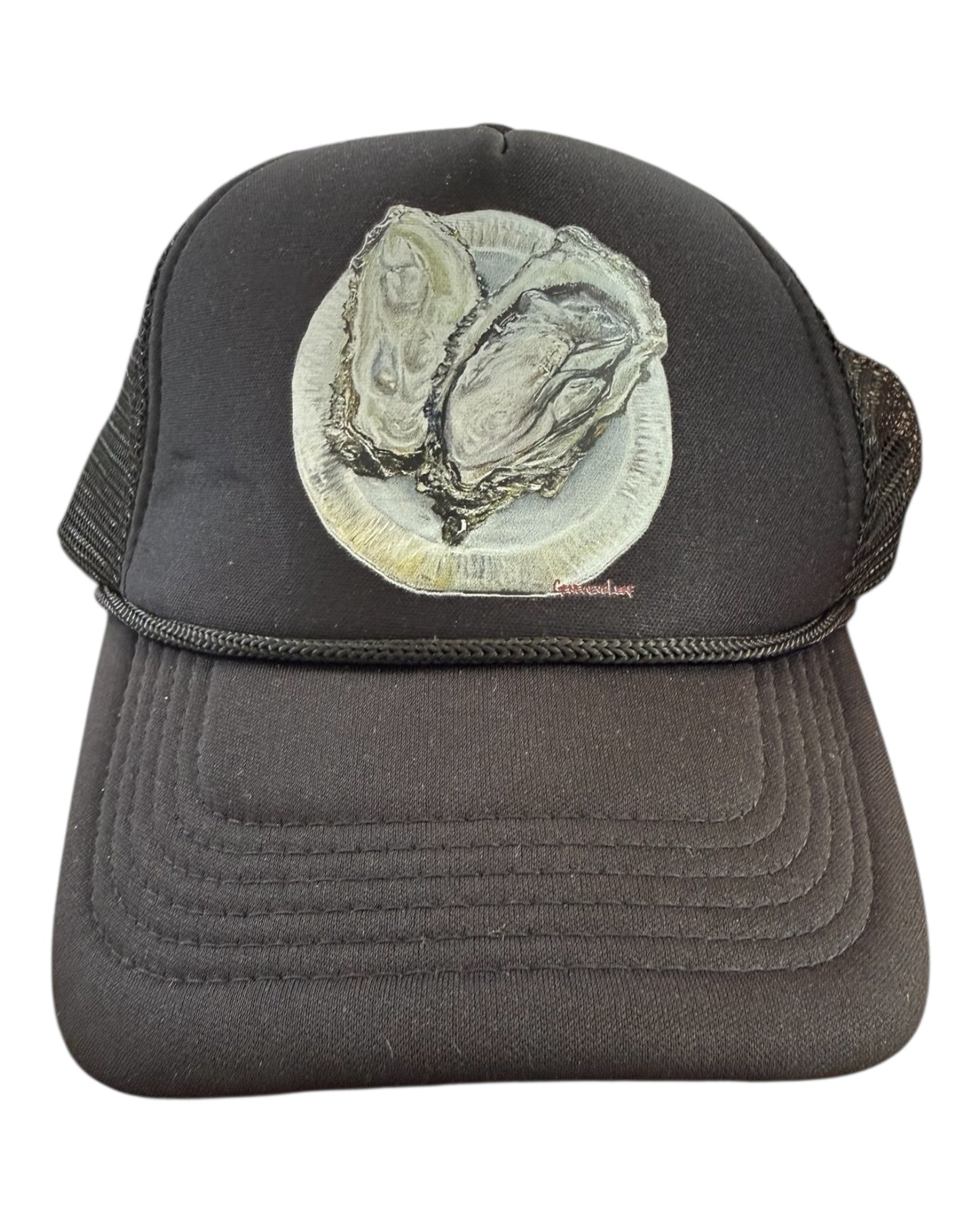 Pre-Loved Black Oyster Snap Back Hat