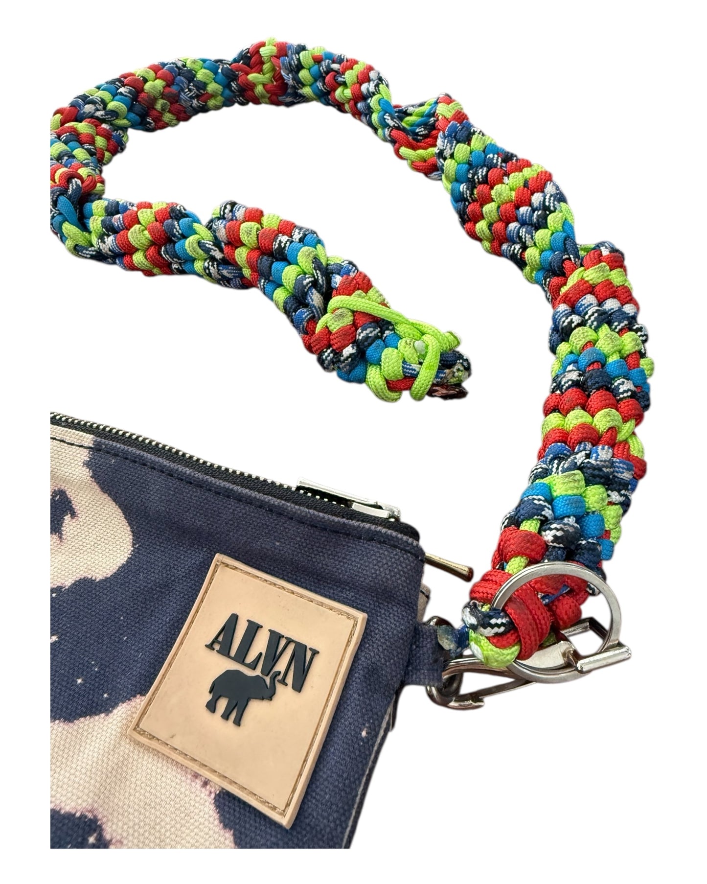 Reworked Vintage Clutch with XL Braided Handle