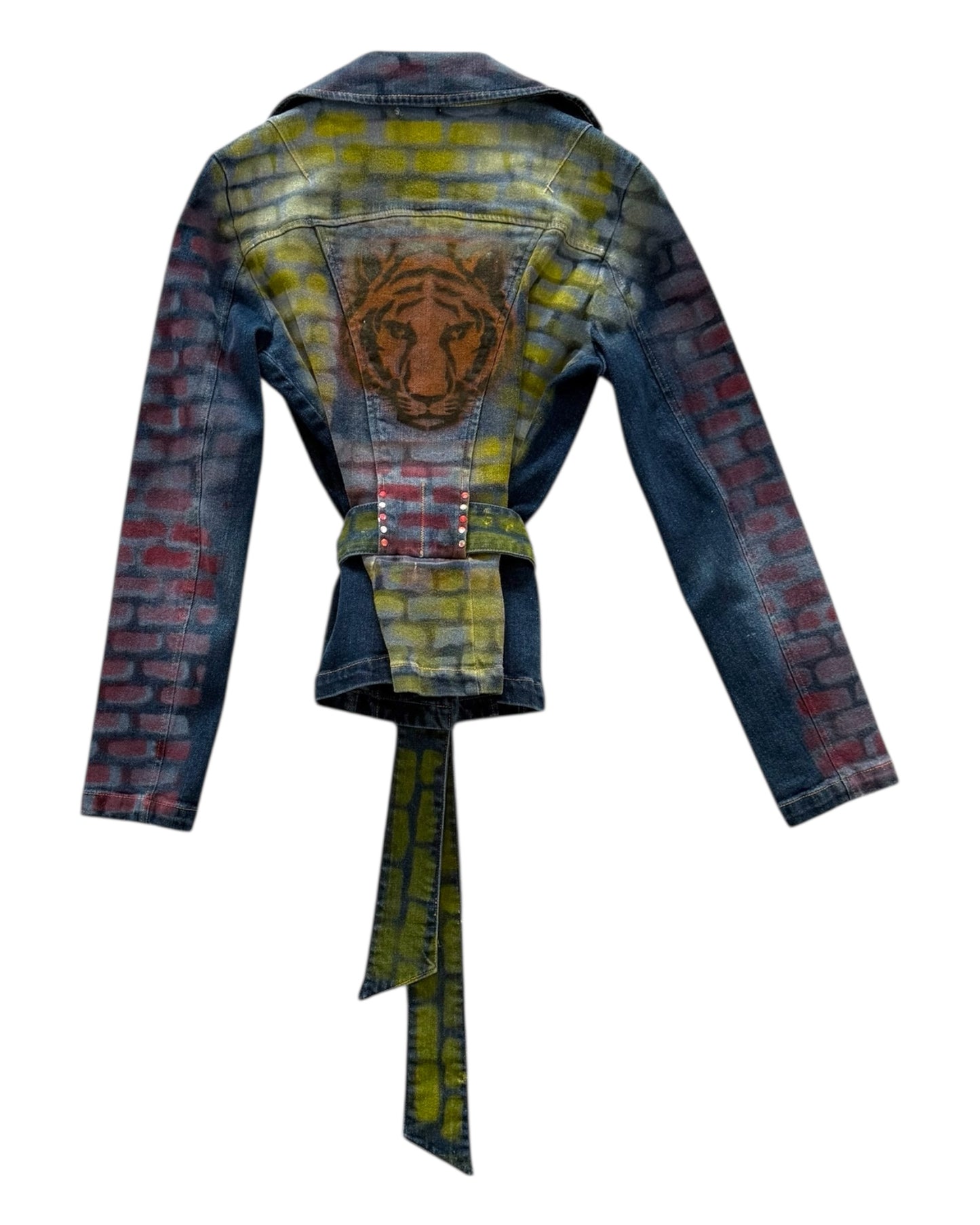 Vintage Caché Grafitti Denim Jacket