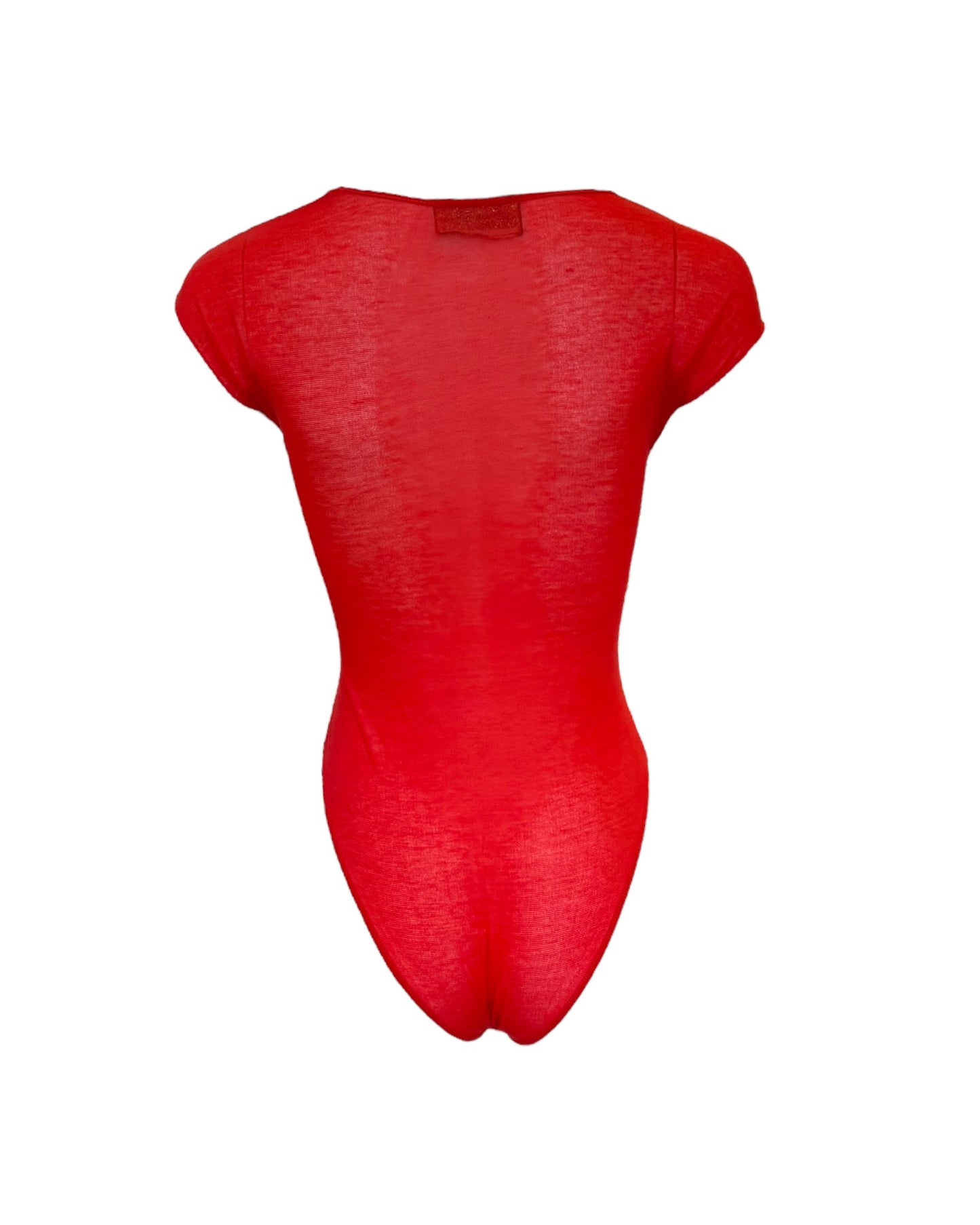 Vintage "Runway Angels" Red Stretch Body Suit