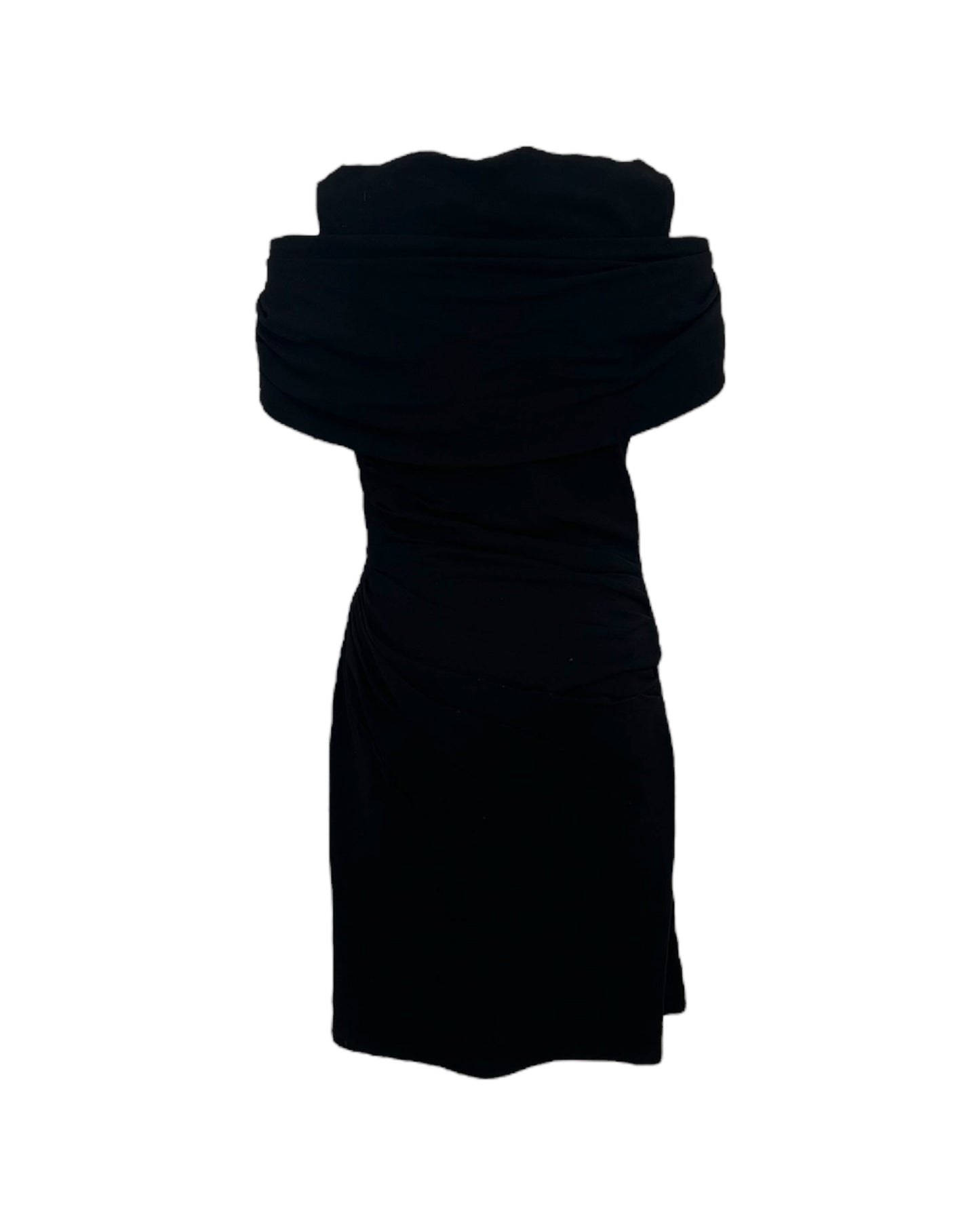 Vintage 2006 Prada Black Off-the-Shoulder Dress