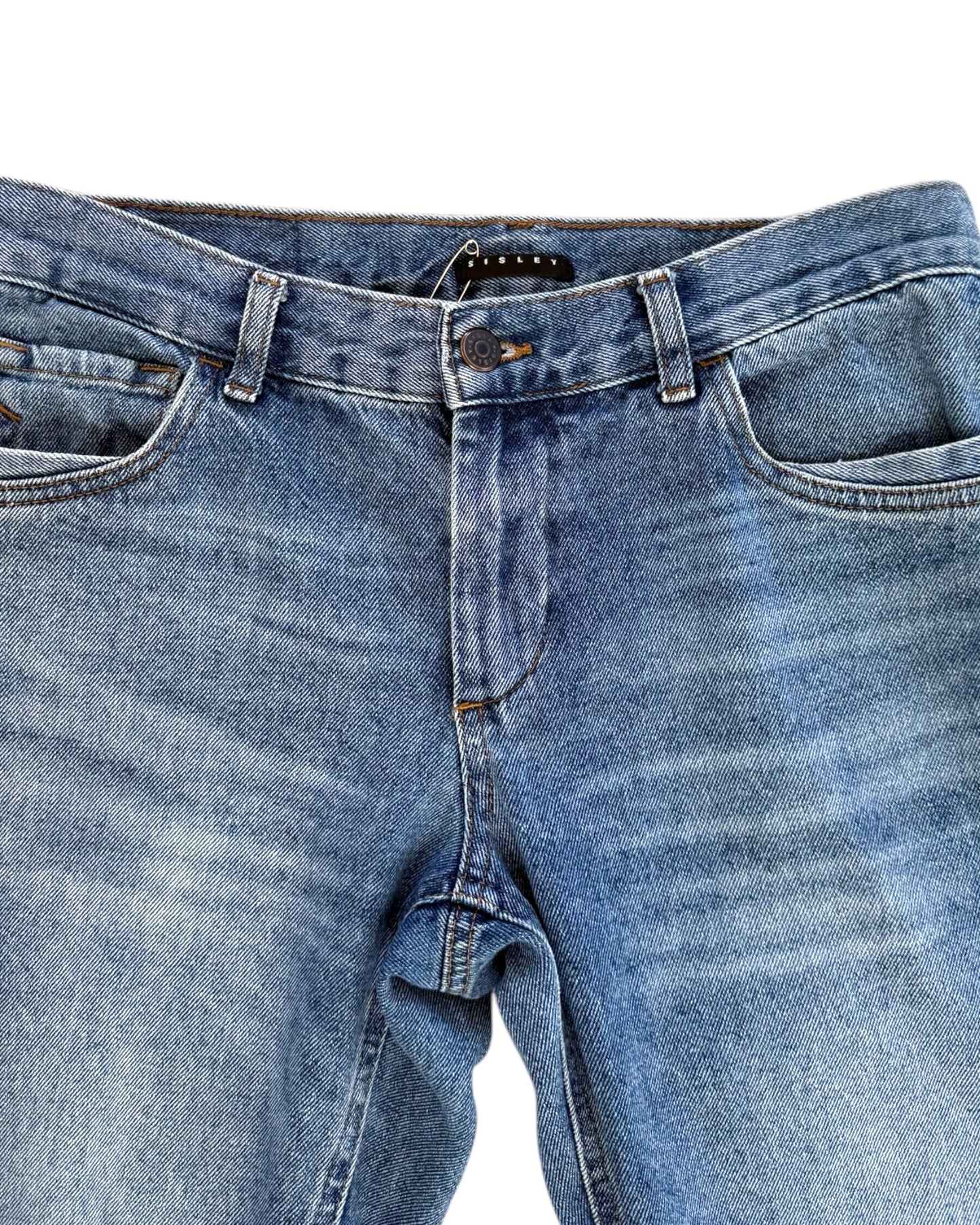 Pre-Loved Sisley Light-Wash Skinny Jeans