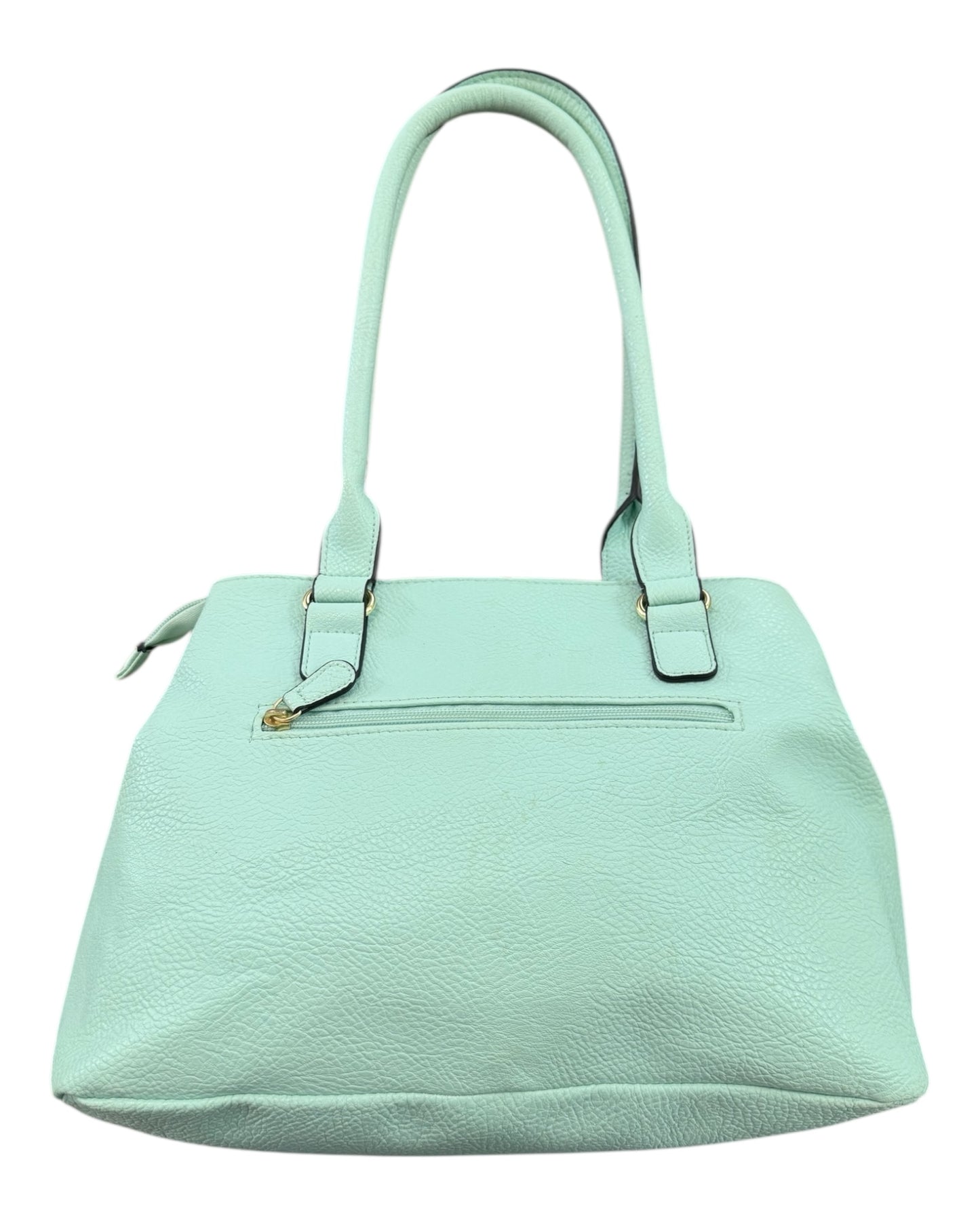 Vintage Turquoise Leather Shoulder Bag