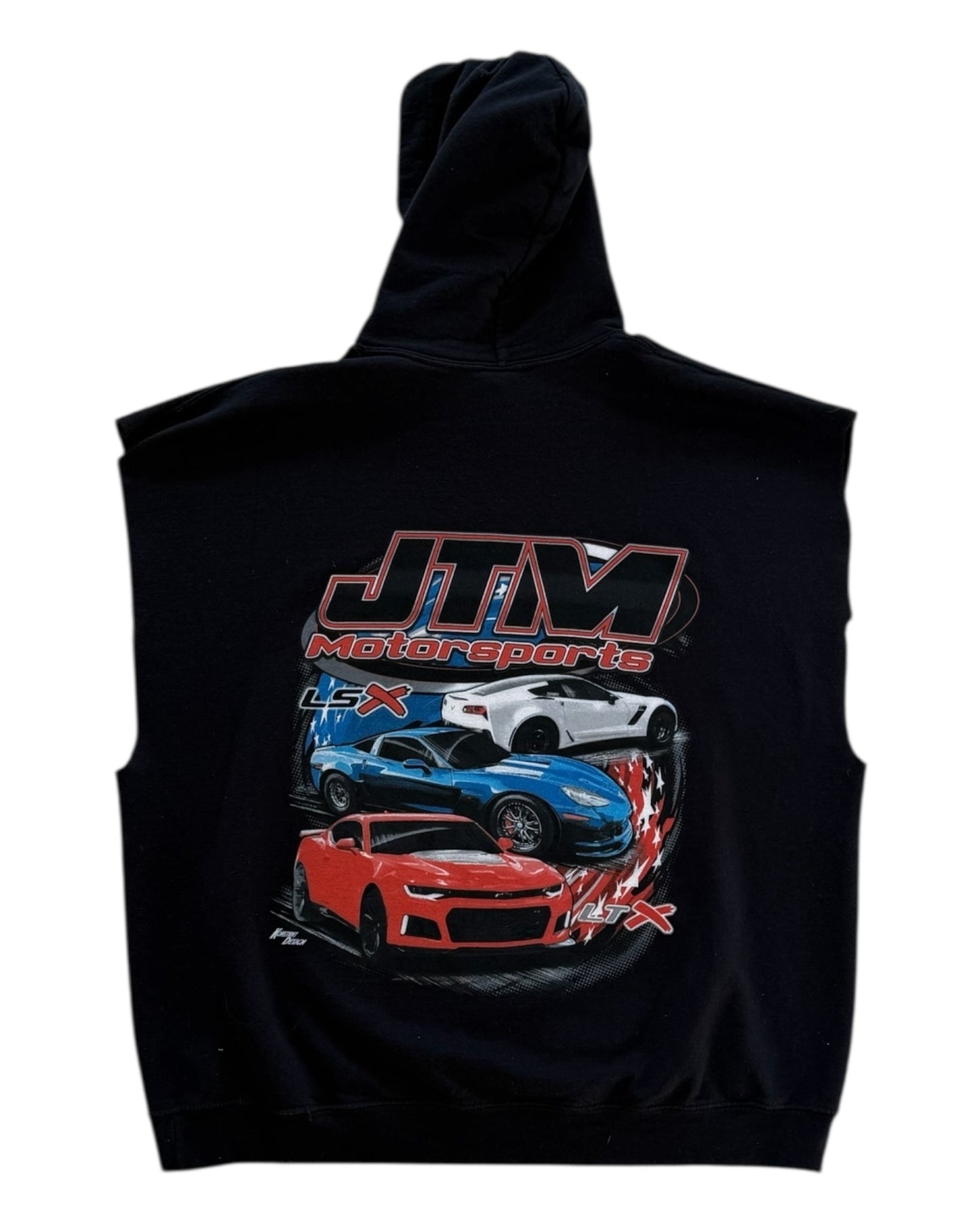 Vintage JTM Motorsports Sleeveless Hoodie