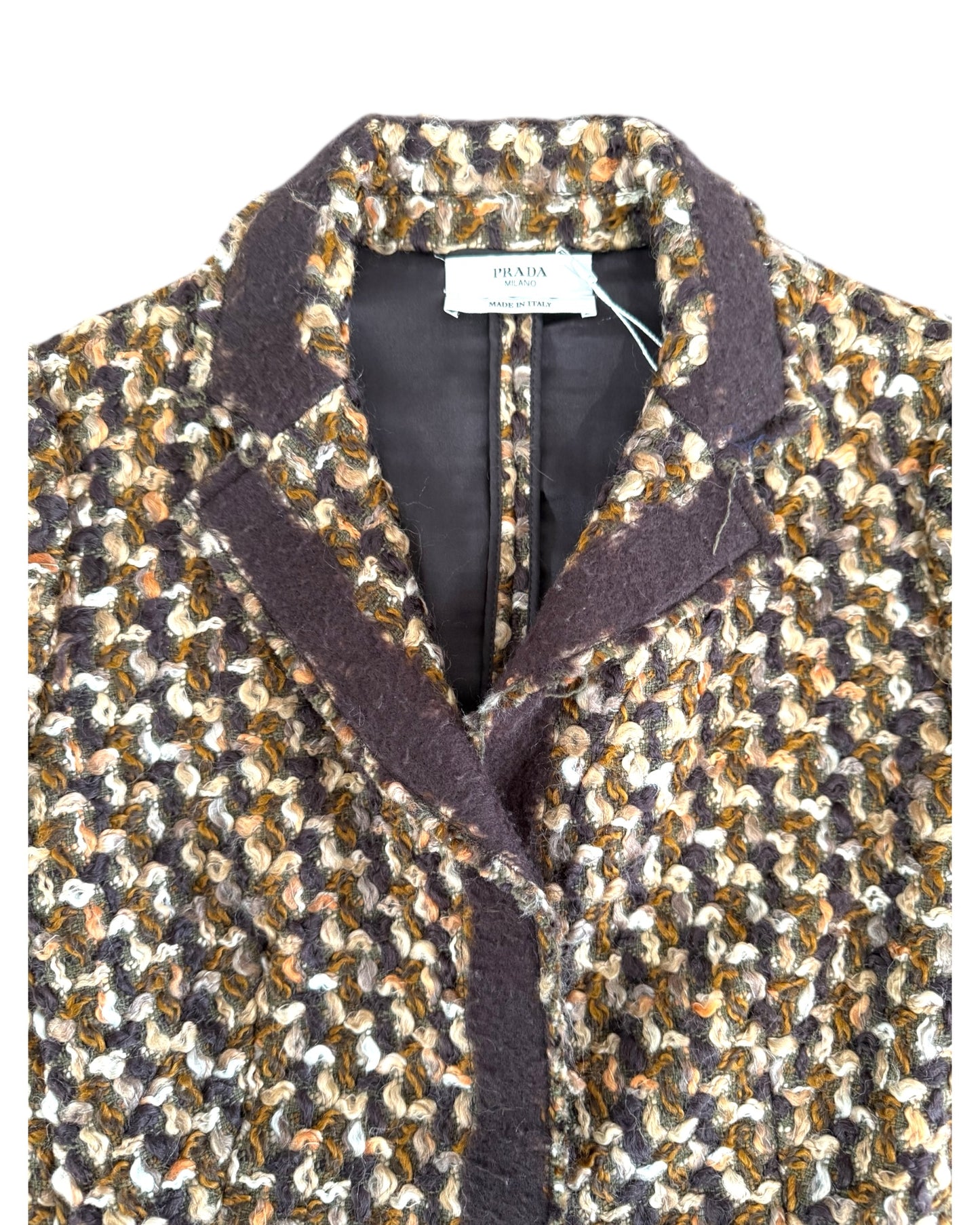 Vintage 2010 Prada Brown Wool Blazer