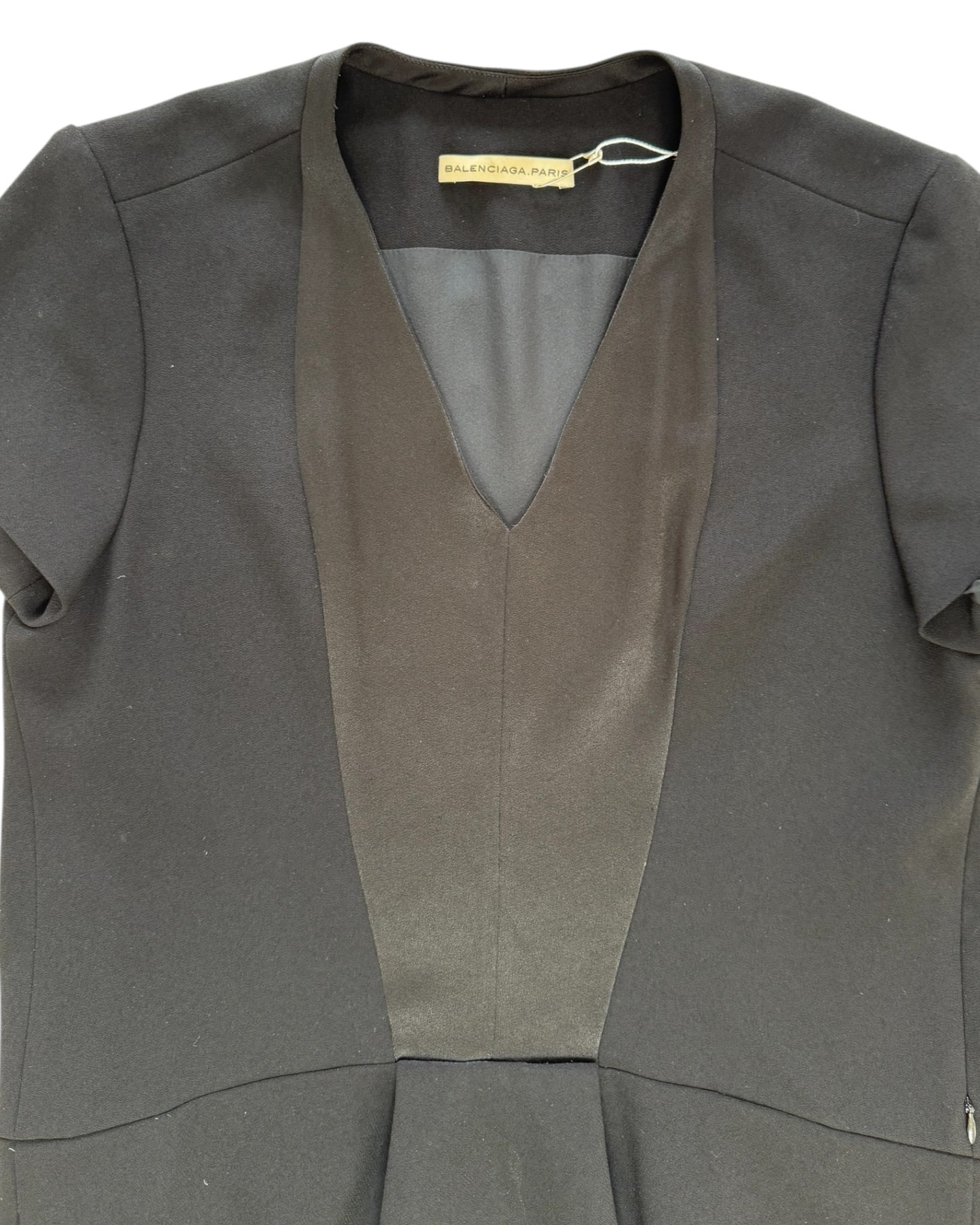 Vintage 2009 Balenciaga Black Shift Dress