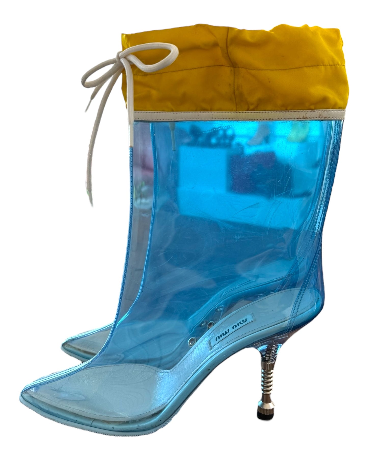 Vintage Miu Miu Rain Boot Heels