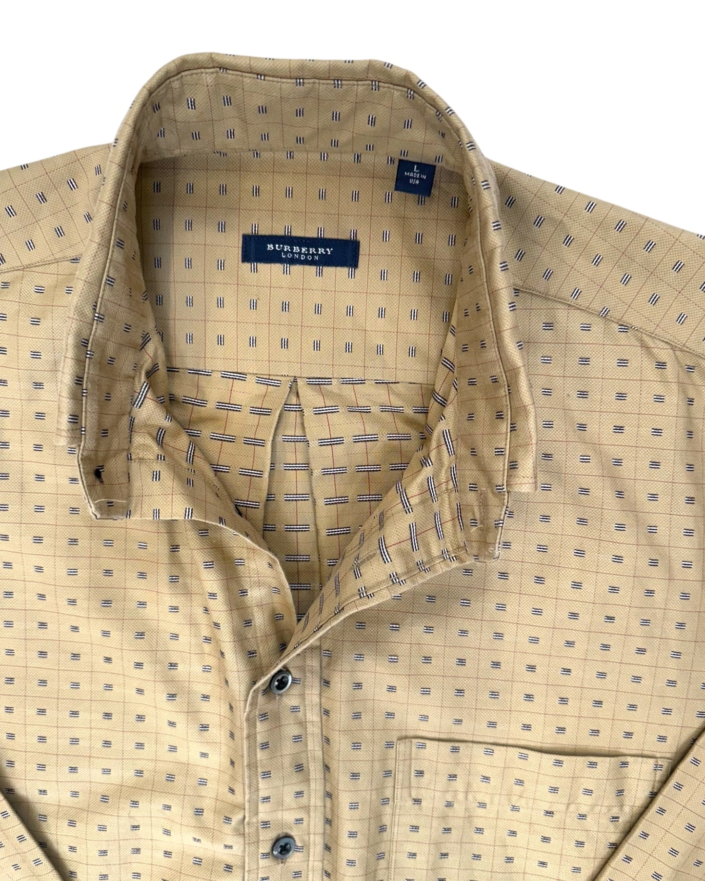 Vintage Burberry Button-Up Top