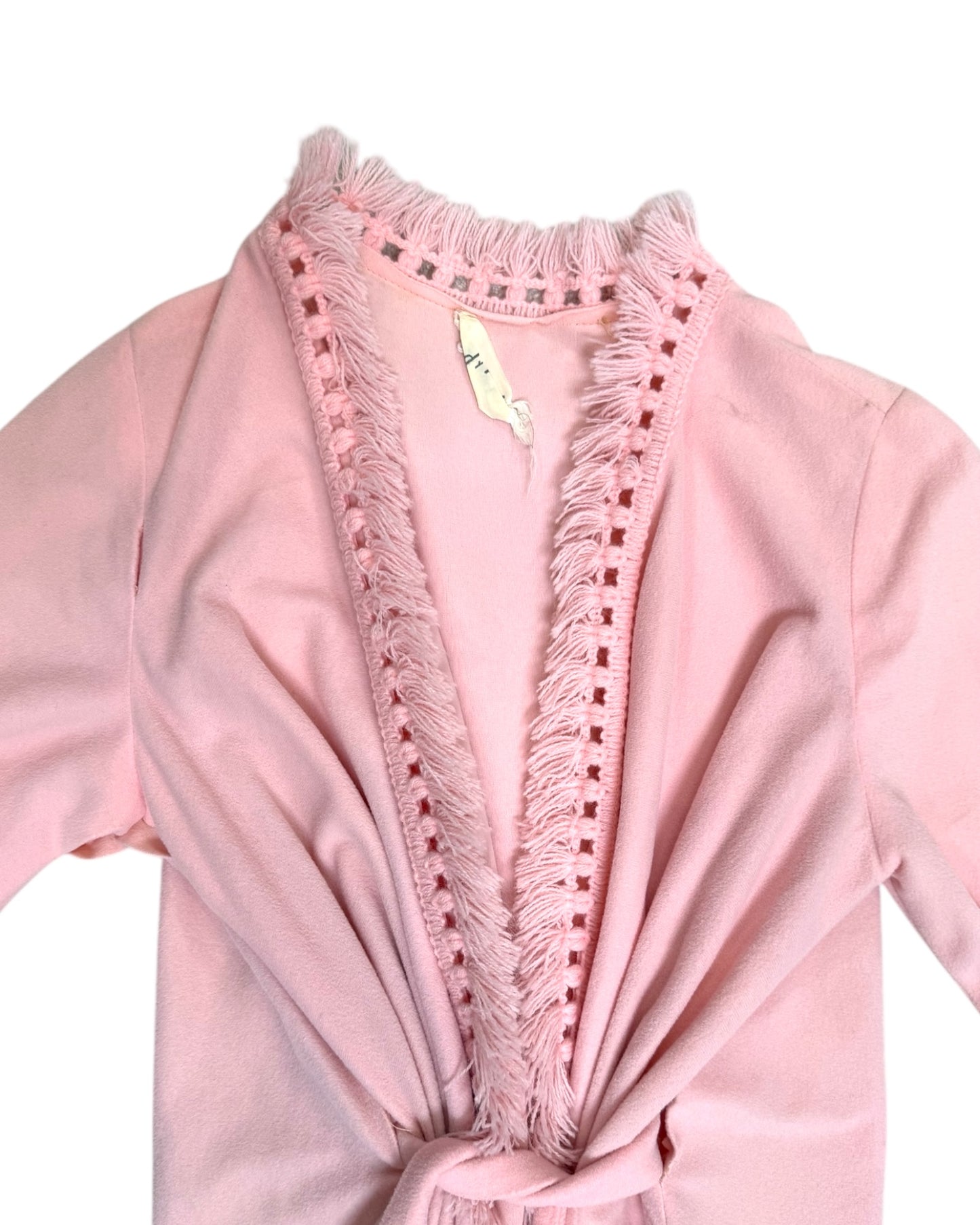 Vintage Pink Fringe Robe