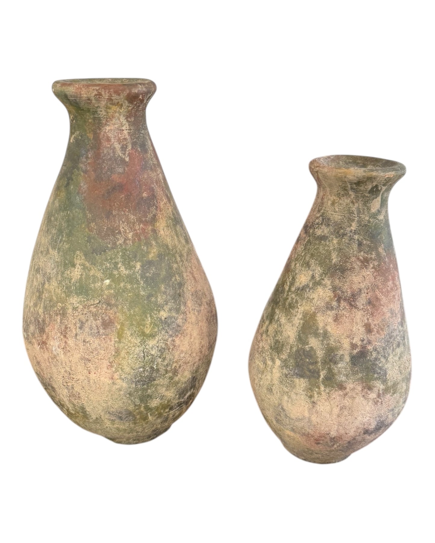 Vintage Handmade Mexican Pottery Vases