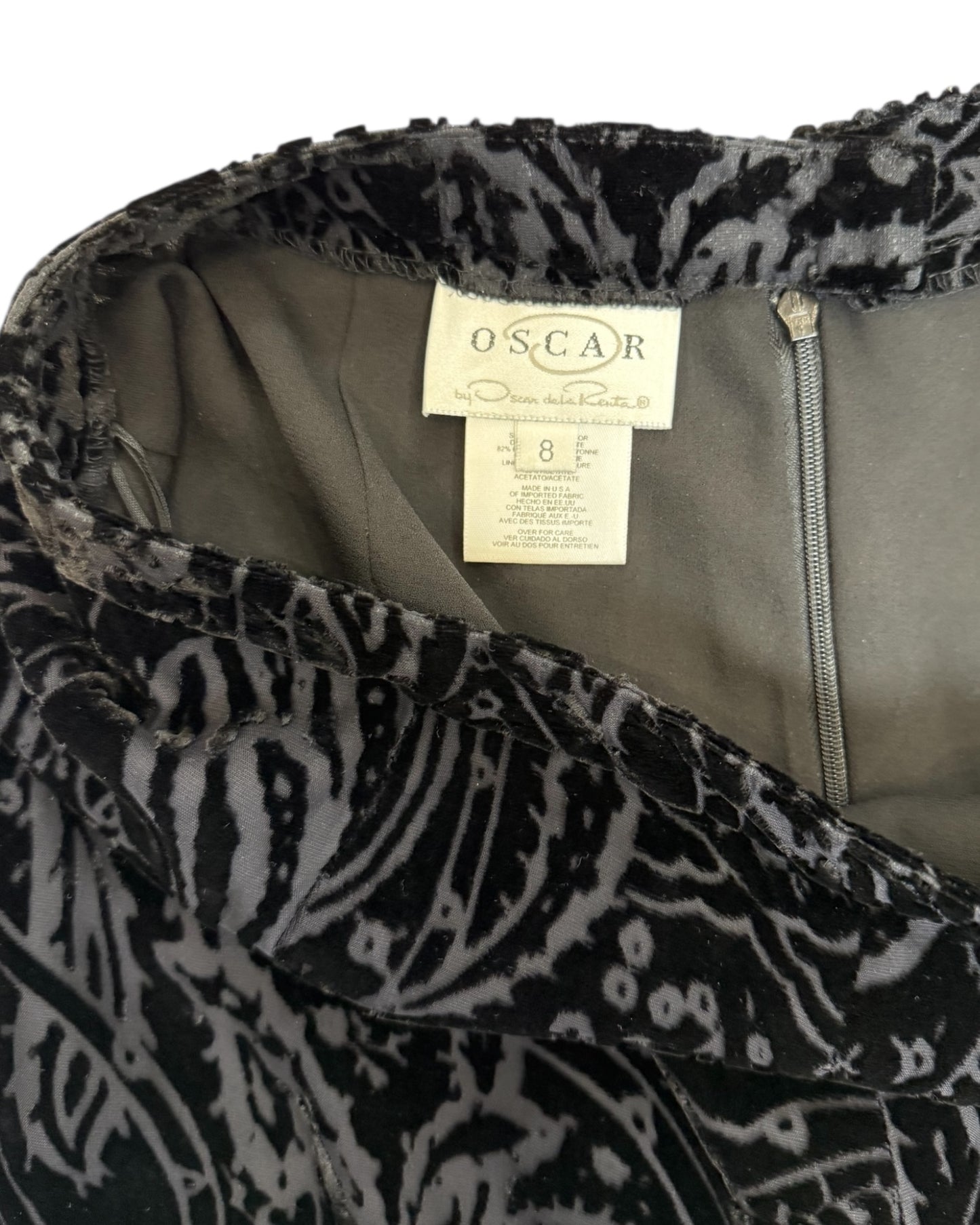 Vintage Oscar de la Renta Black Velvet Pants