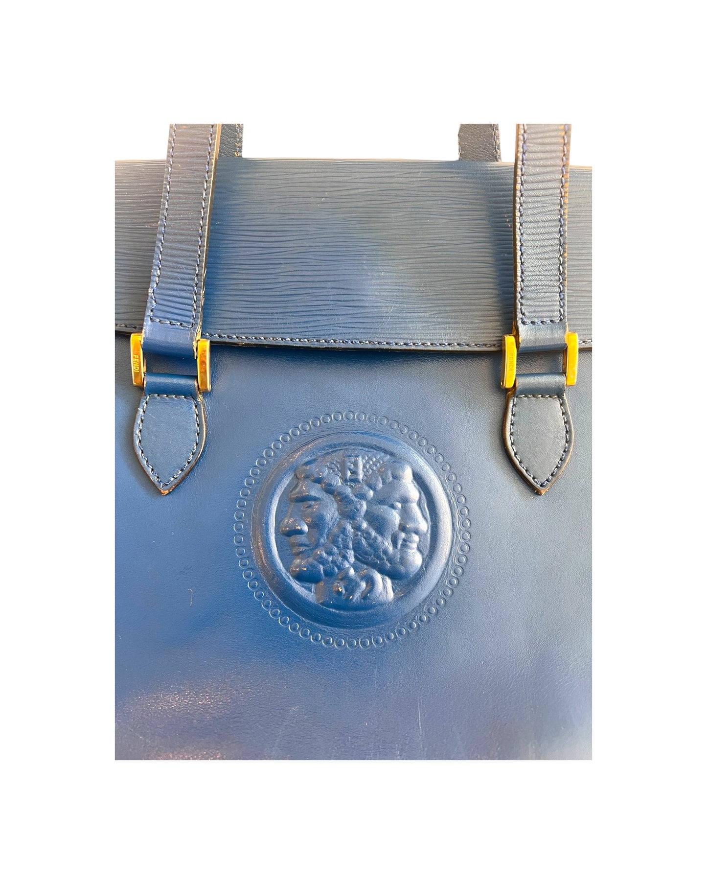 Vintage Fendi Face Shoulder Bag