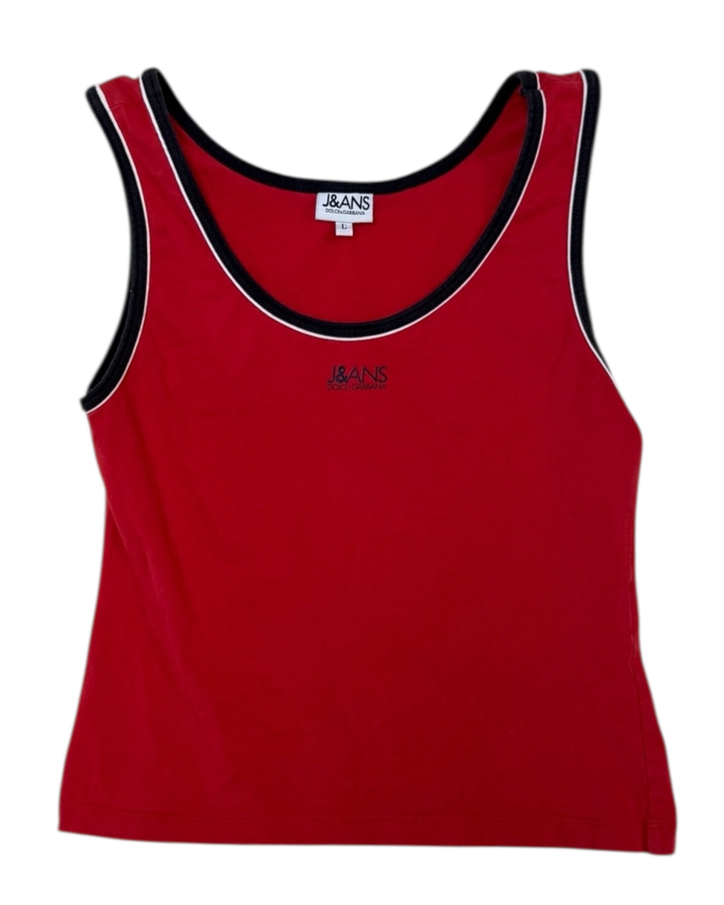 Vintage Dolce & Gabbana J&ANS Red Tank Top