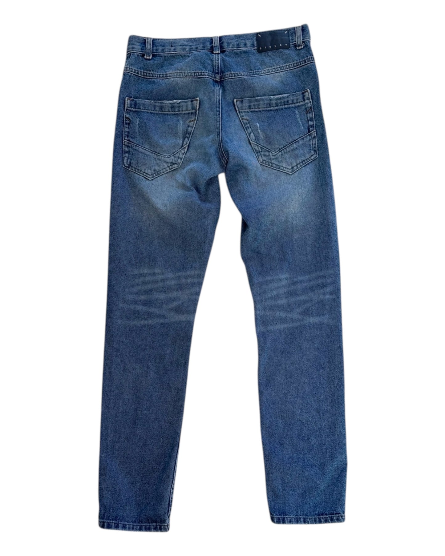 Pre-Loved Sisley Light-Wash Skinny Jeans
