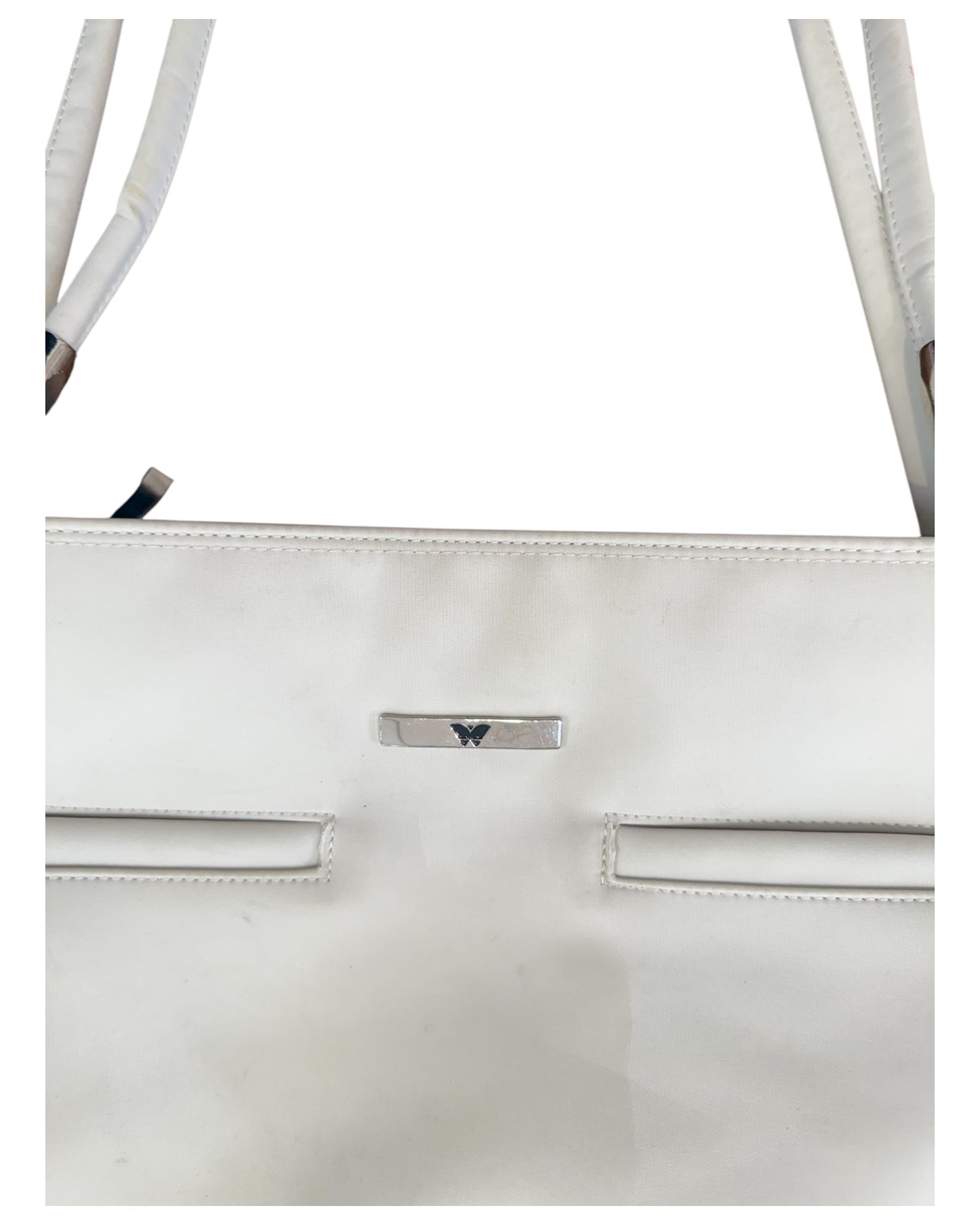Vintage Y2K White Butterfly Shoulder Bag