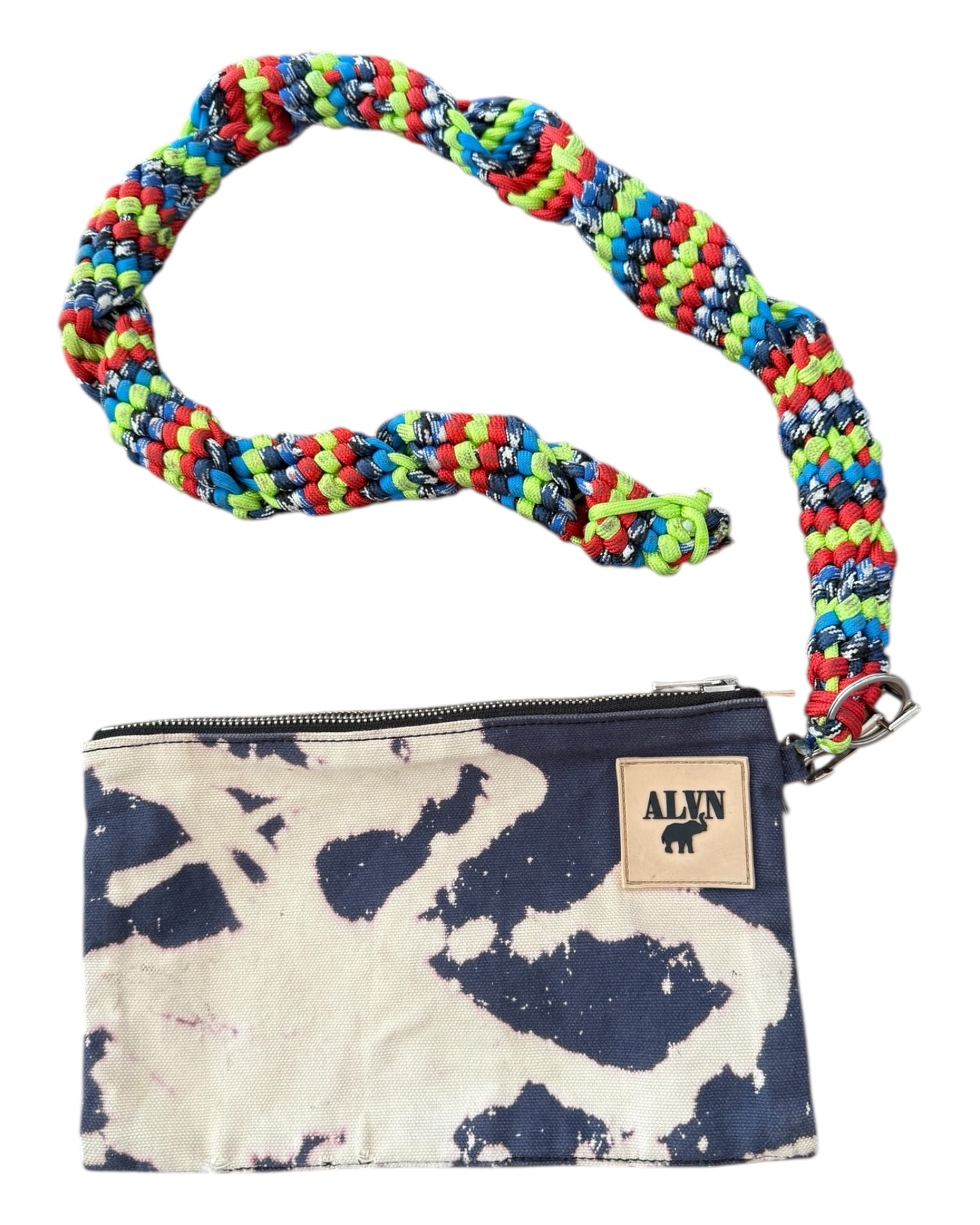Reworked Vintage Clutch with XL Braided Handle