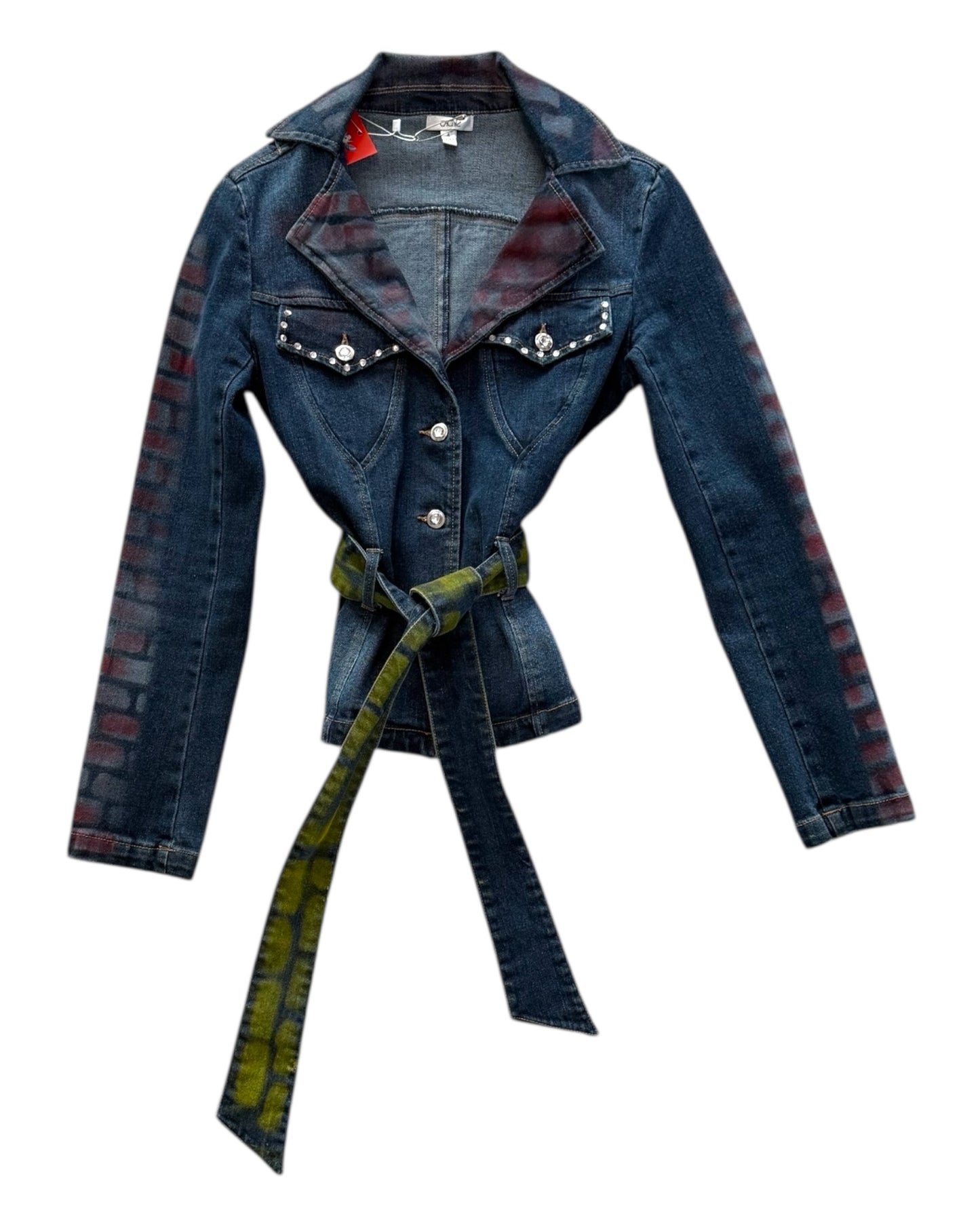 Vintage Caché Grafitti Denim Jacket
