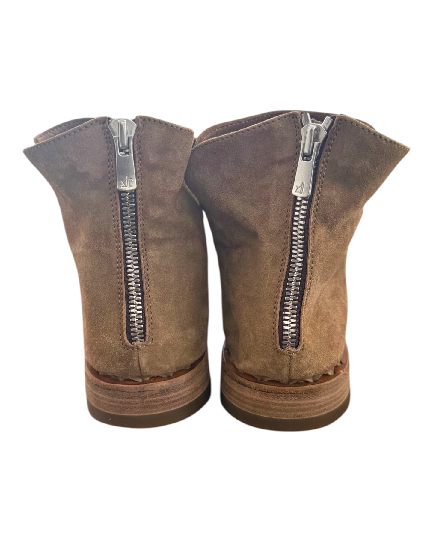 Pre-Loved Officine Creative Tan Suede Ankle Boots