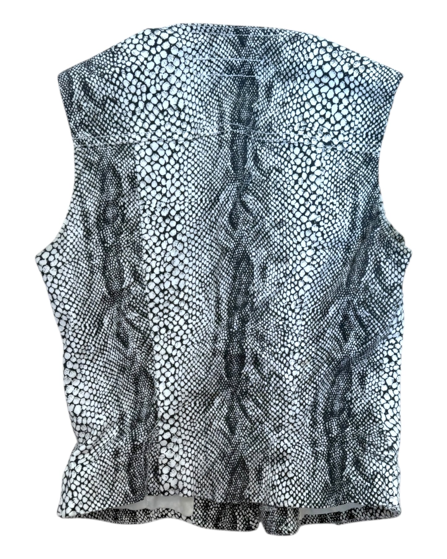 Vintage Alberto Makali Snakeskin Print Vest