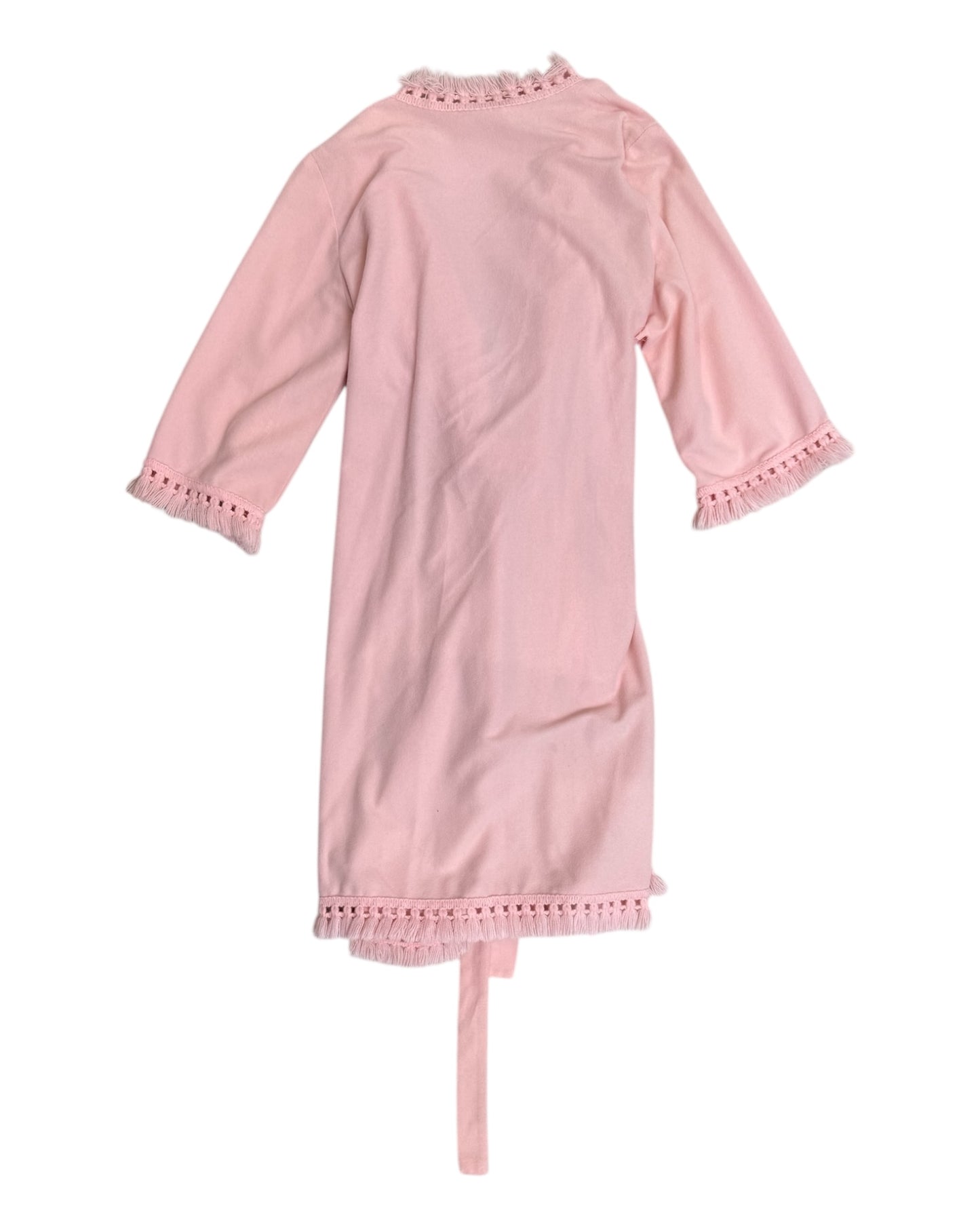 Vintage Pink Fringe Robe