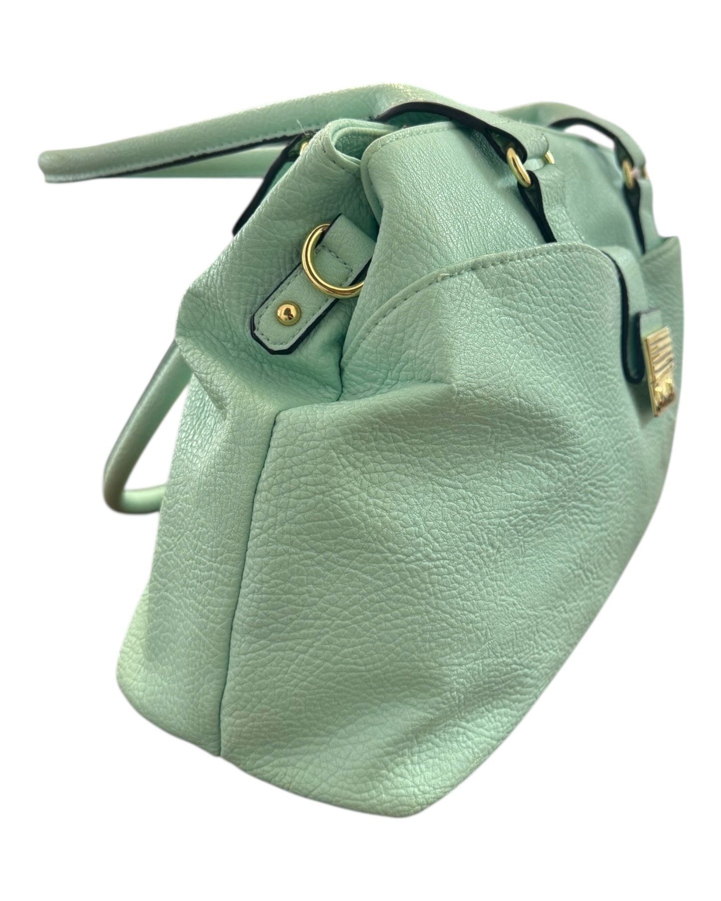 Vintage Turquoise Leather Shoulder Bag