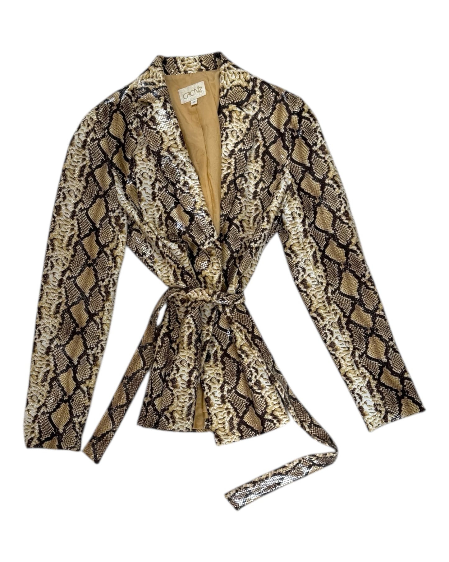 Vintage Caché Snakeskin Jacket