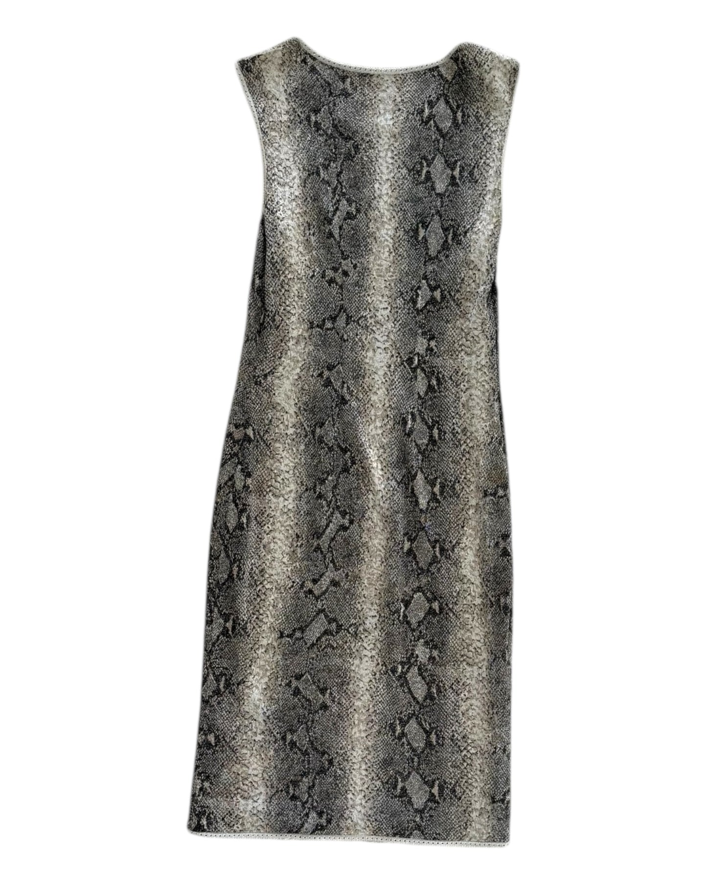 Vintage 2000 John Galliano Sparkly Snakeskin Print Dress