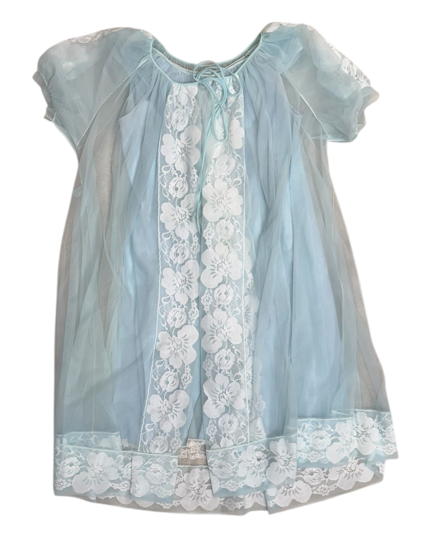 Vintage Blue Lace Nightie Set