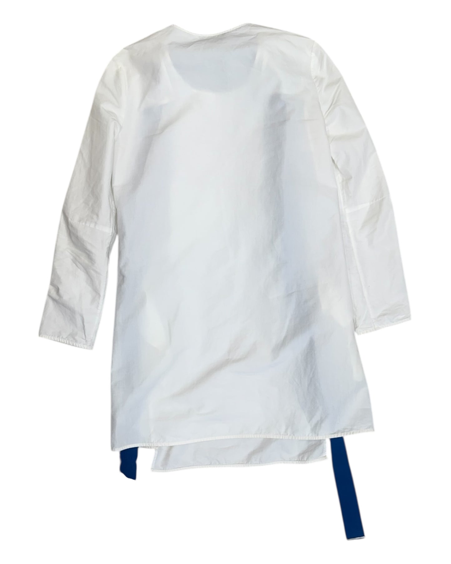 Pre-Loved Acne Studios White Mini Dress with Blue Belt