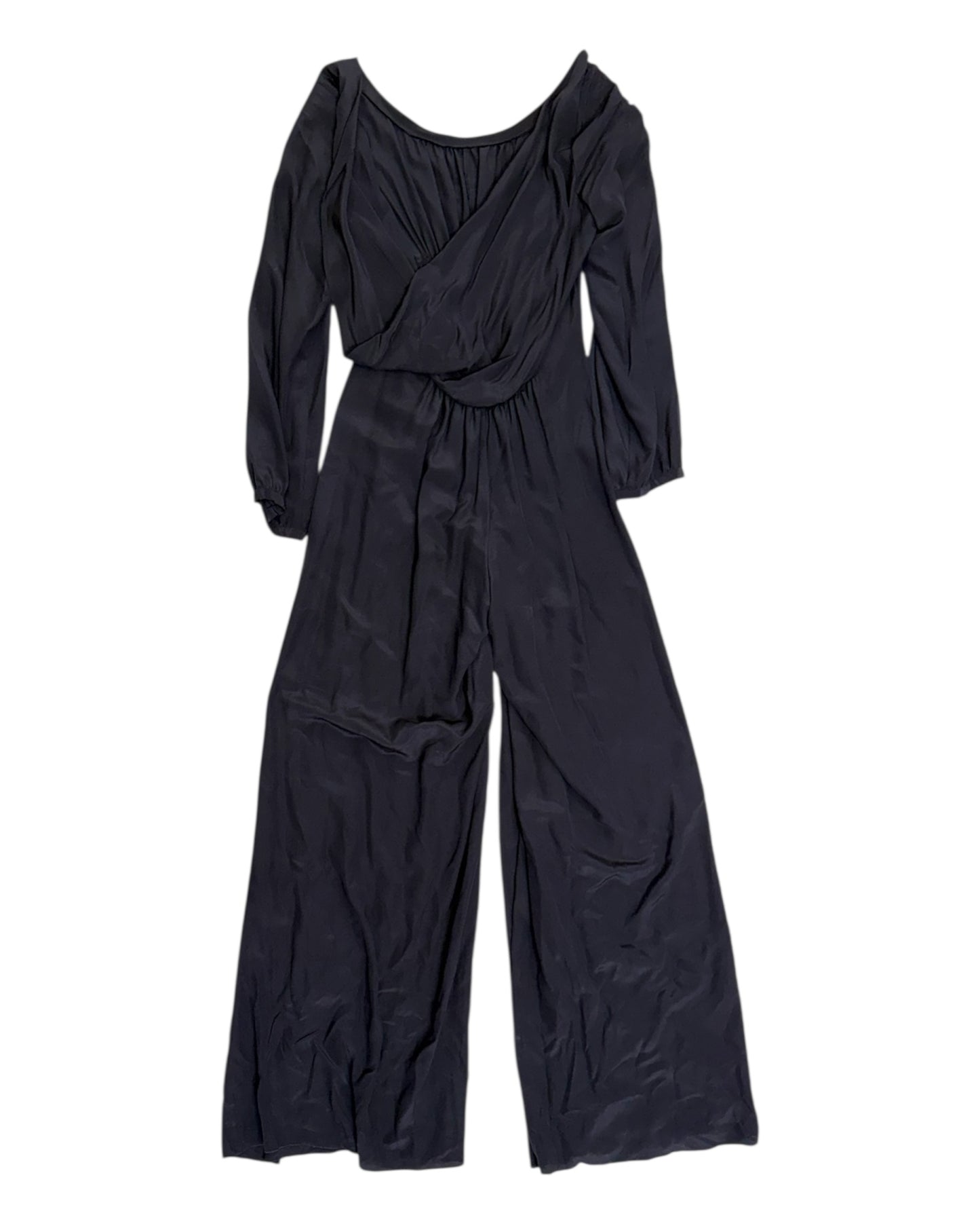 Vintage Black Silk Jumpsuit
