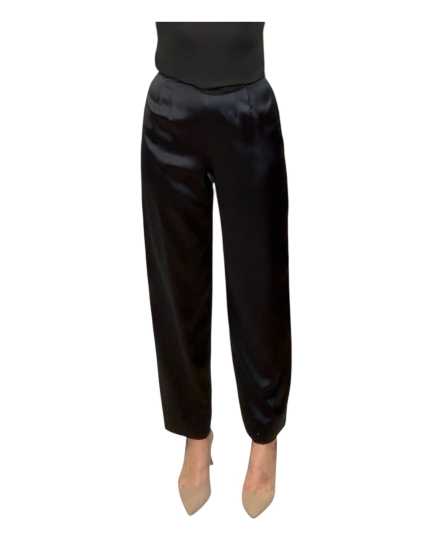 Vintage Giorgio Armani Wide-Leg Silk Pants